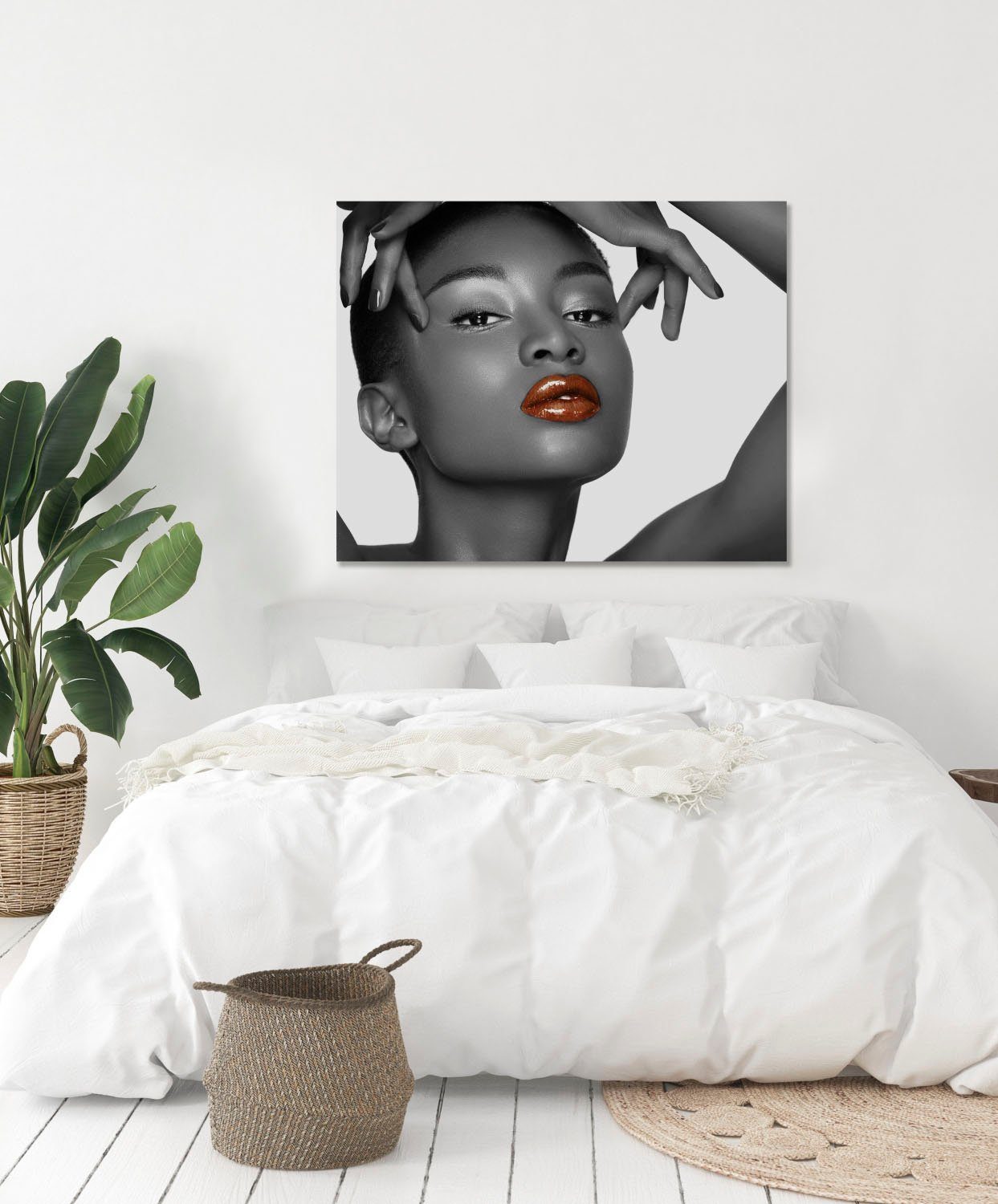 queence Artprint op acrylglas Vrouw Fine Art-print in galeriekwaliteit
