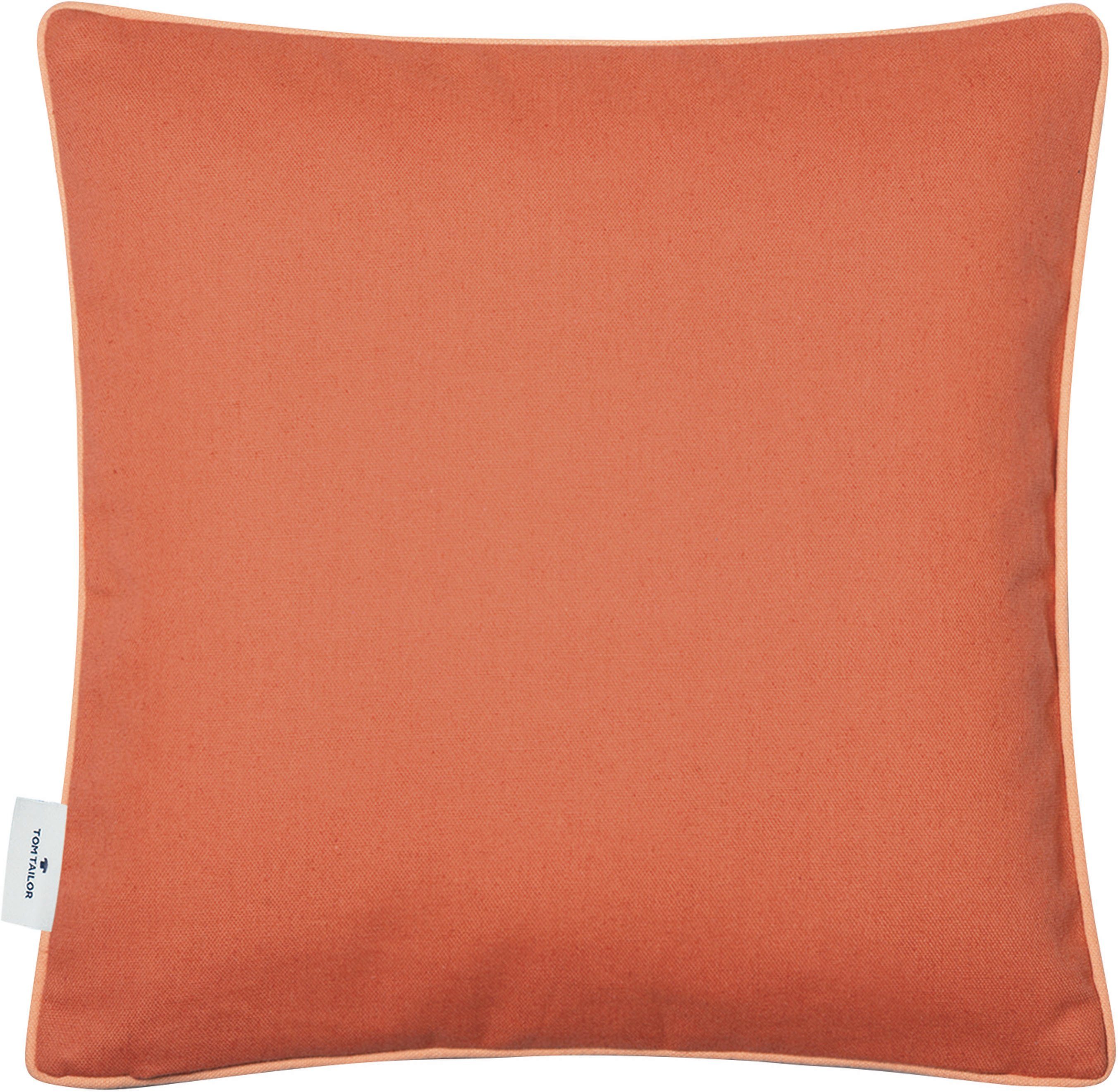 TOM TAILOR HOME Sierkussen Dove Signature met paspel, kussenovertrek zonder vulling(1 stuk)