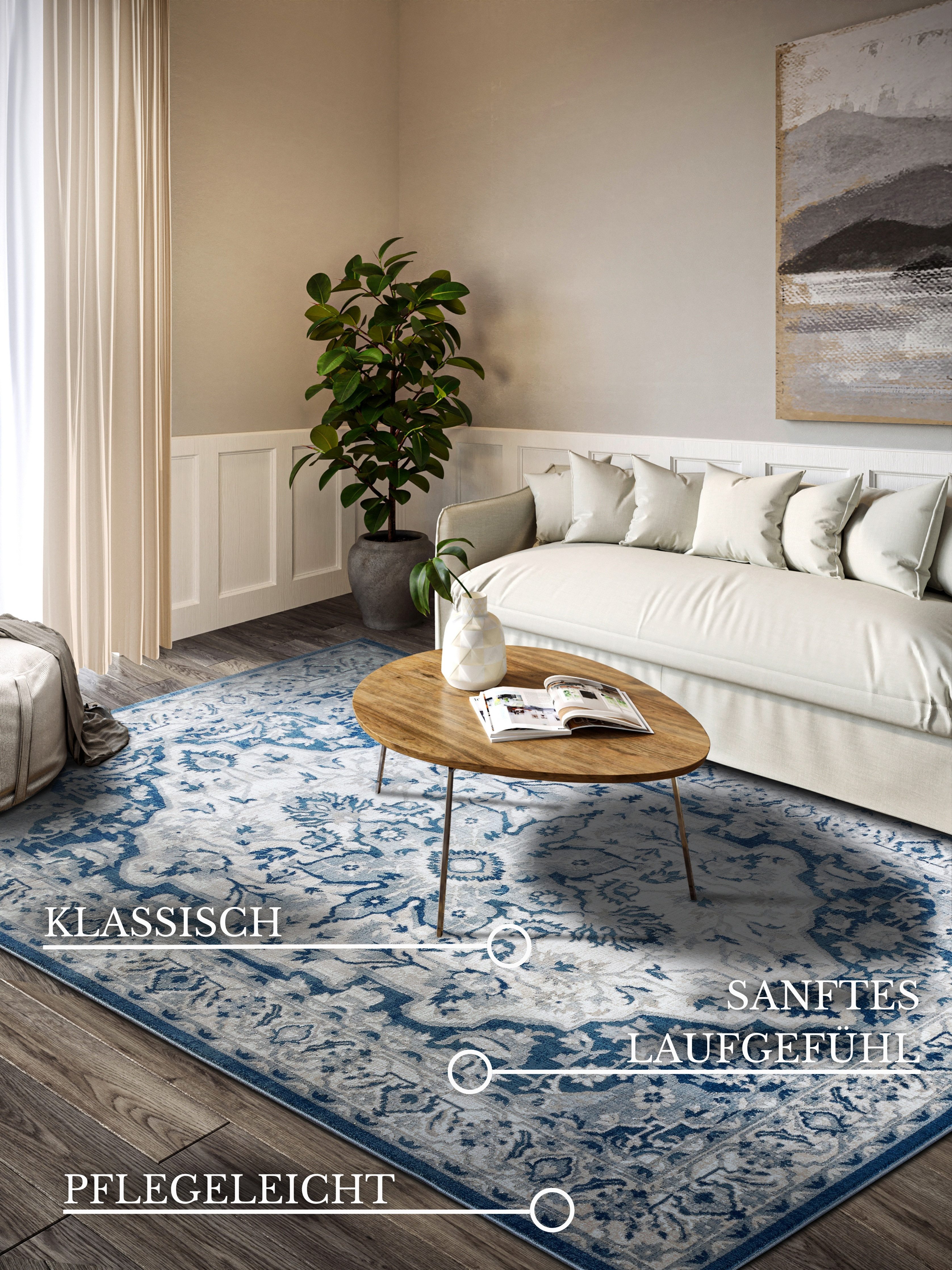 Villeroy & Boch Vloerkleed Gabrielle Oriëntaals, woonkamer, slaapkamer, klassiek, kortpolig, zacht