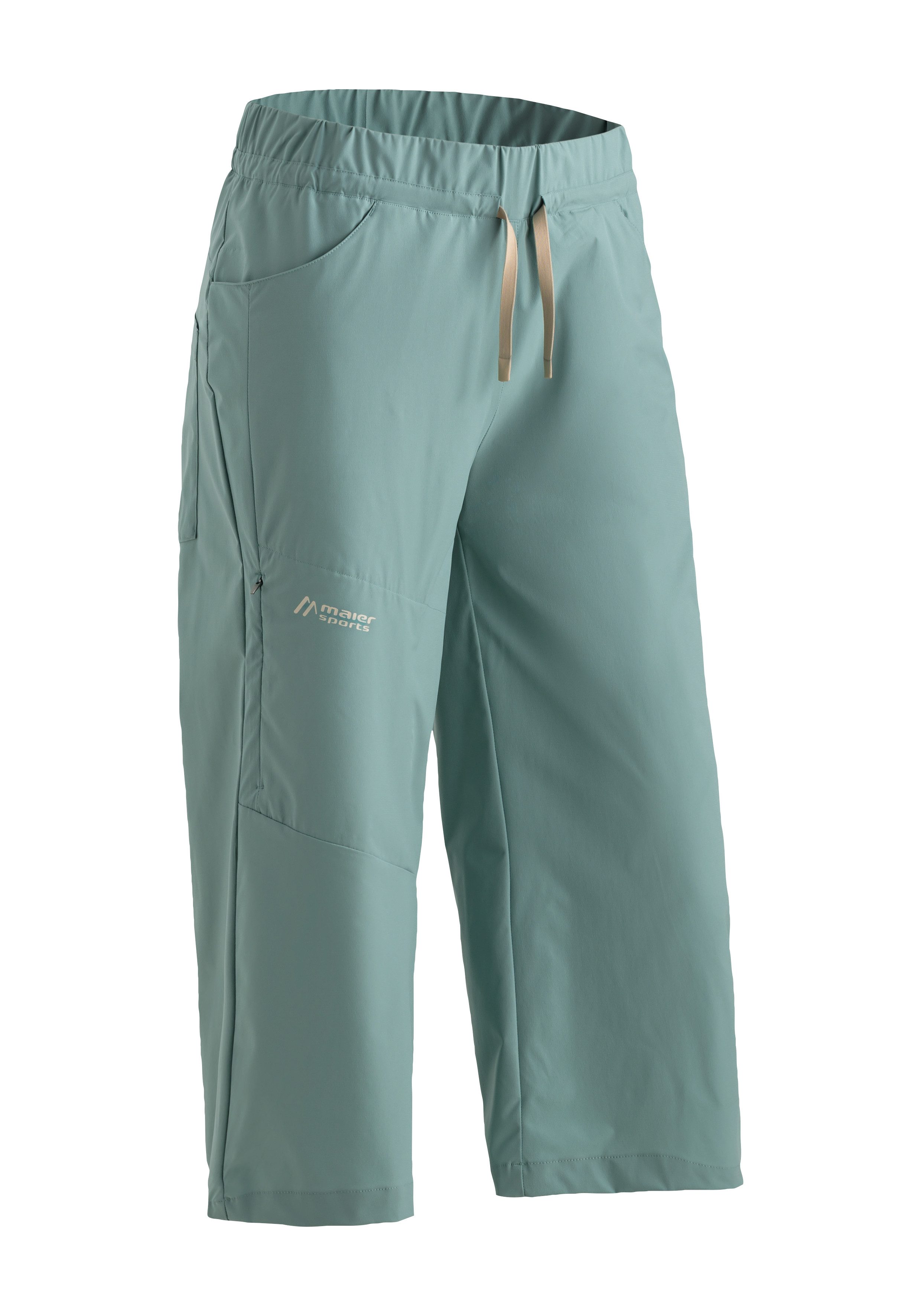Maier Sports Outdoorbroek Fortunit Culotte W Dames wandelbroek, 4 insteekzakken, zijvak met rits, regular fit dames broeken maat 44 blauw