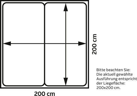 Places of Style Boxspring Cup met massief houten frame, met topmatras, in 2 hardheden, in 3 breedten