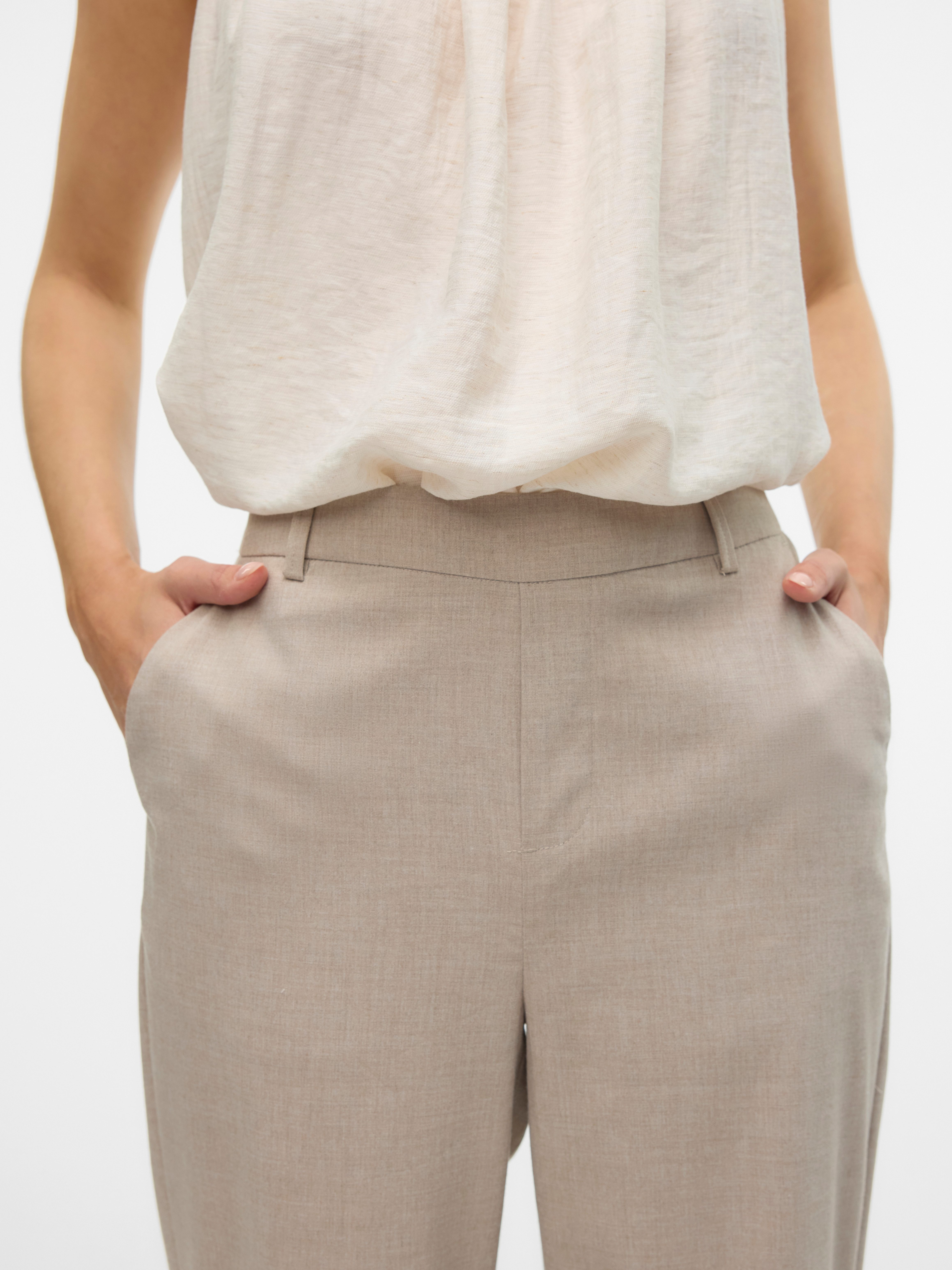 Vero Moda Pantalon VMMAYA GOODY MW STRAIGH TAILOR PANT NOOS