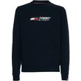 tommy sport sweatshirt essentials crew blauw