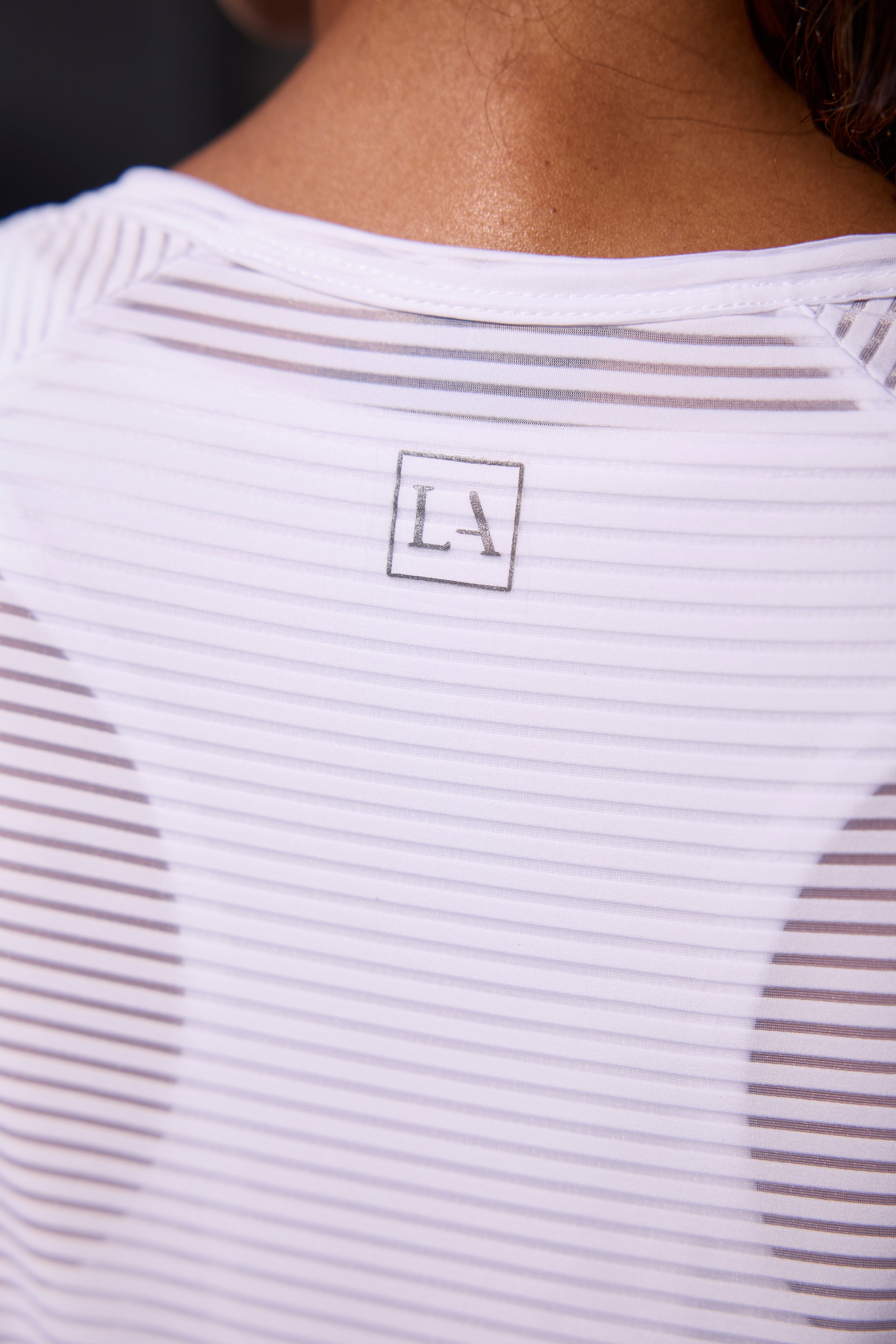 active by Lascana Functioneel shirt Digital Mauve 2-in-1 t-shirt in laagjesdesign