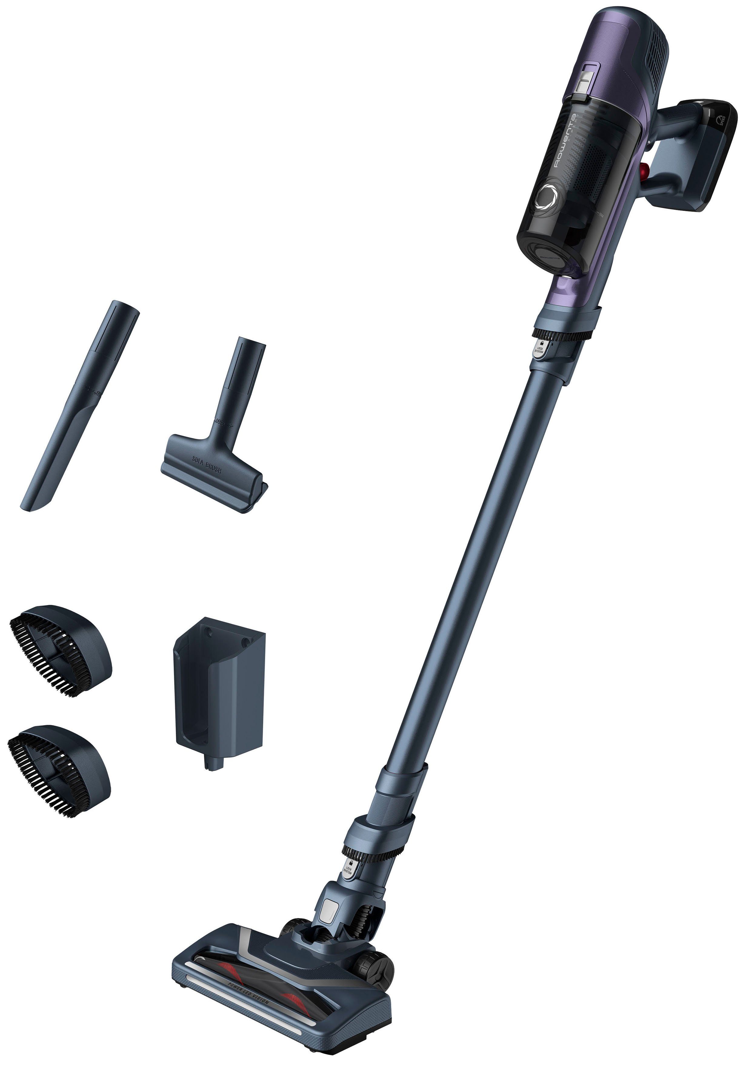 Rowenta Accu-kruimeldief en -stofzuiger RH6838 X-Pert 6.60 Essential 45 min looptijd, led-zuigmond, uitneembare accu, geïntegreerde accessoires