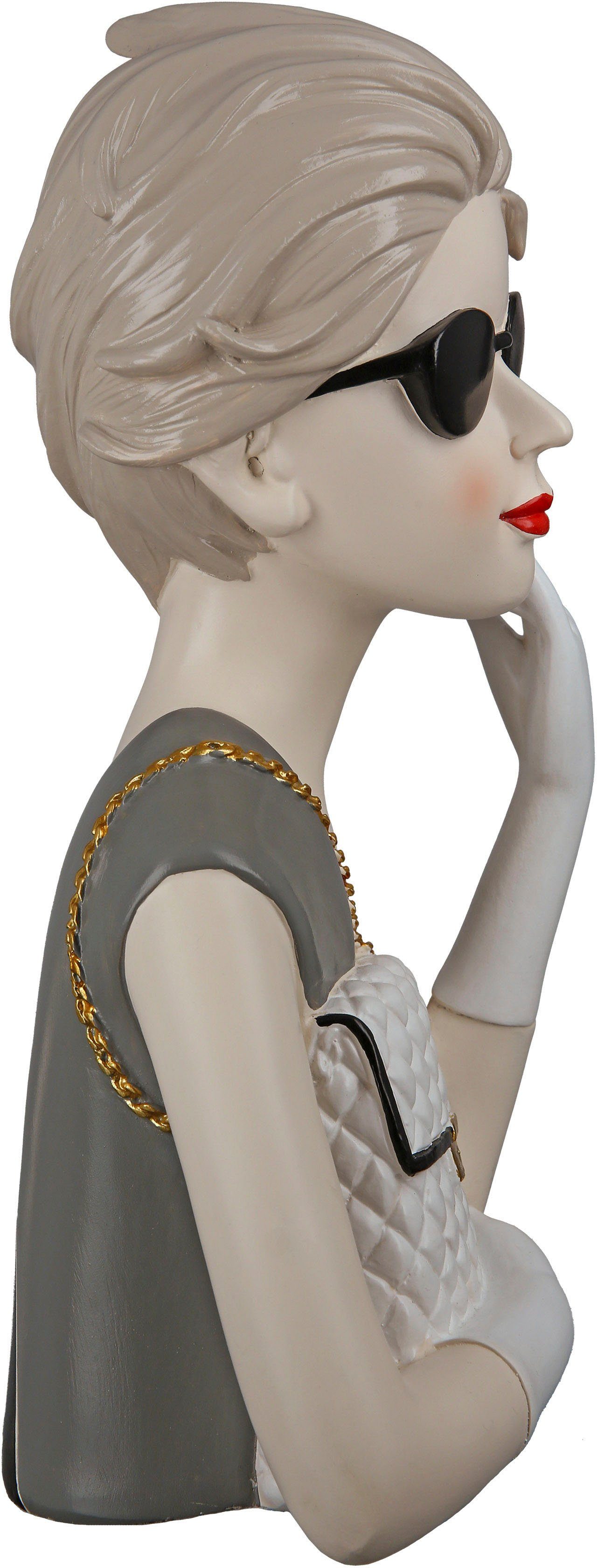 GILDE Decoratief figuur Dame met handtas (1 stuk)