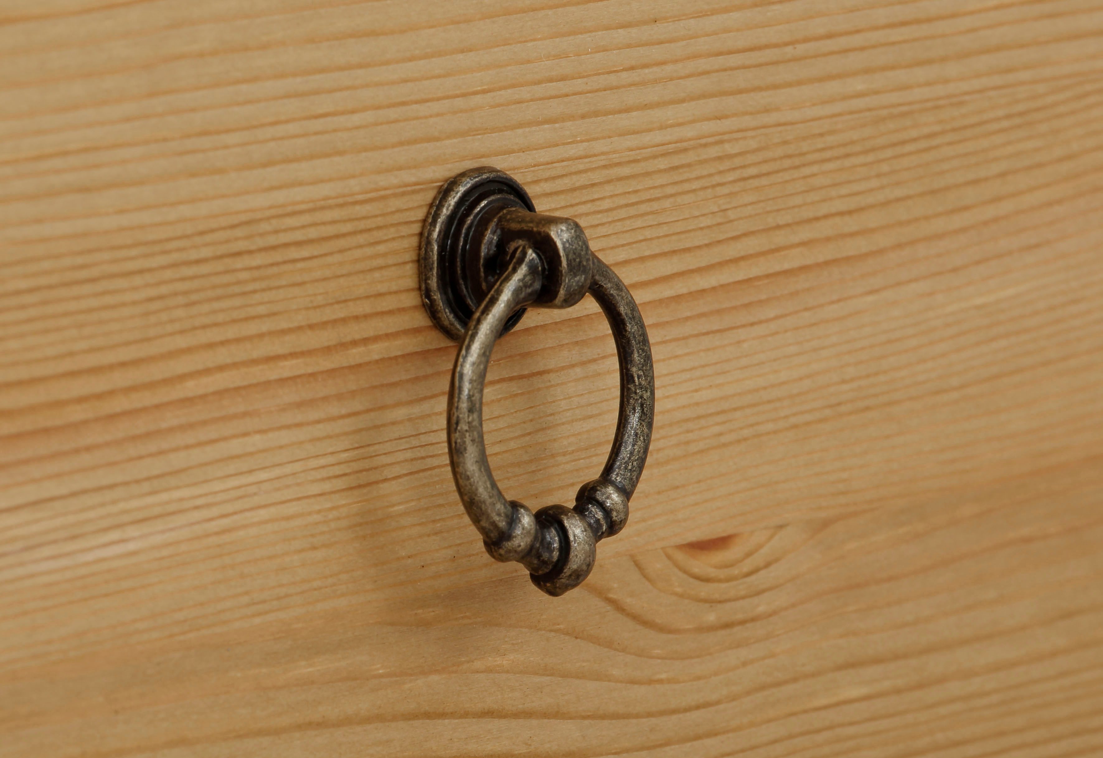 Lüttenhütt Commode Indra, landhuisstijl, veel opbergruimte FSC® gecertificeerd massief hout, inclusief onderbouwrek en opzet