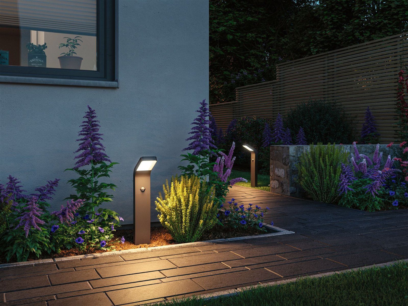 Paulmann Led-bolderlamp Kulma IP44 500mm 3000K 7,5W 500lm 230V Antraciet Aluminium (1 stuk)