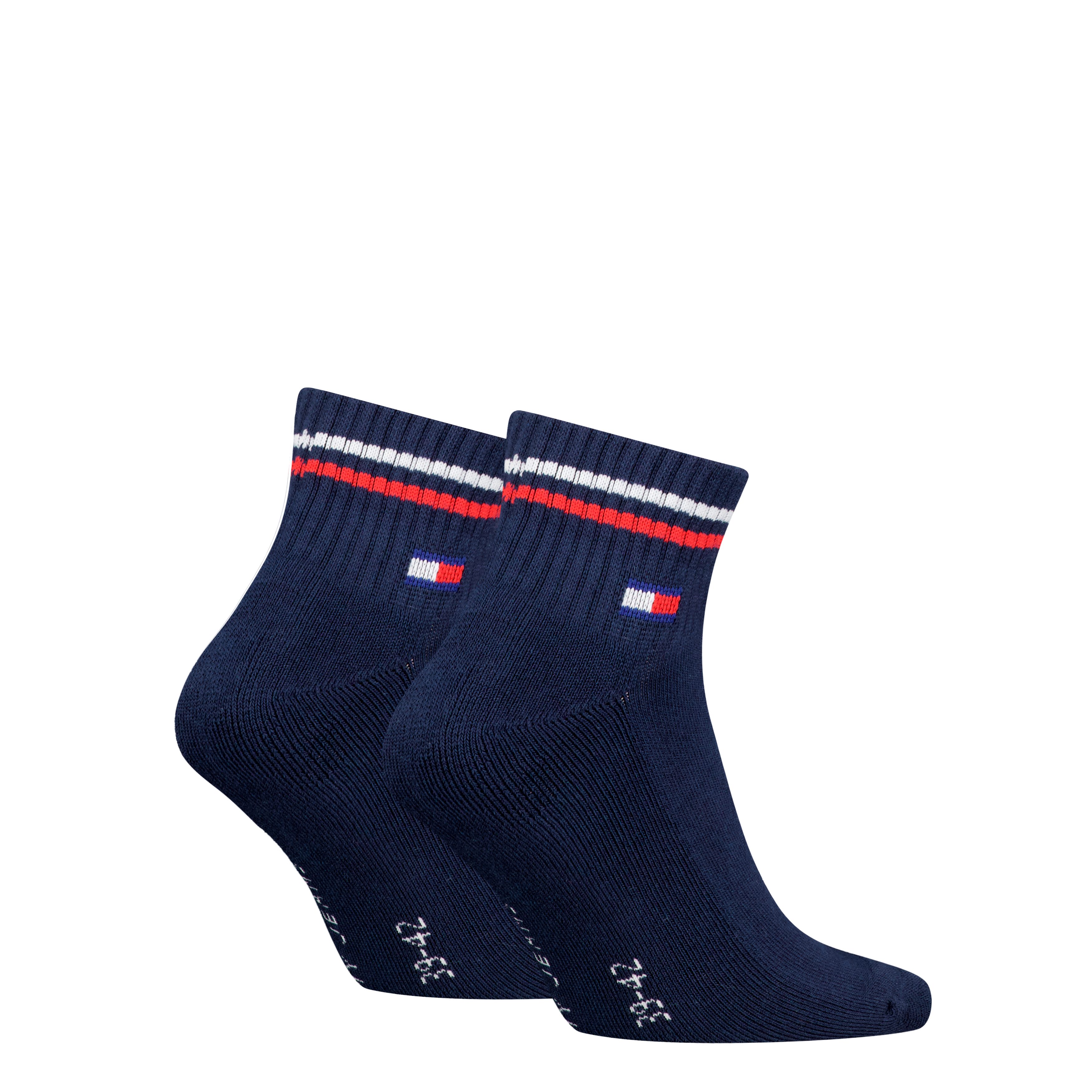 Tommy Hilfiger Korte sokken TH UNI TJ QUARTER 2P ICONIC Half-terry zool voor extra comfort (2 paar)