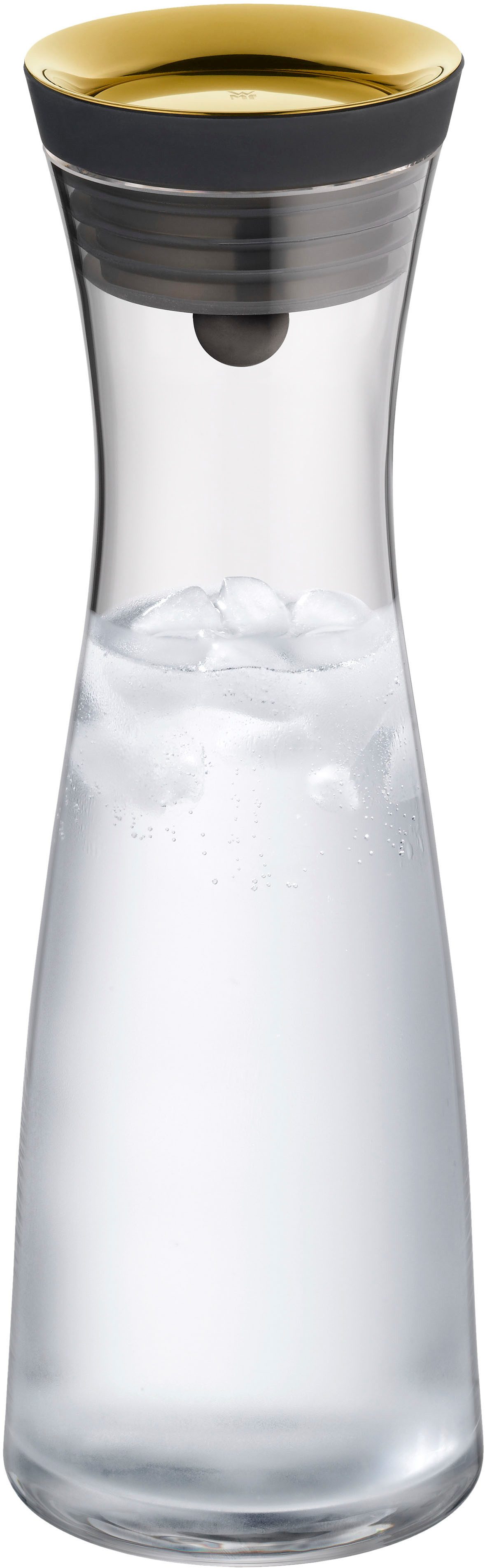 WMF Waterkaraf Basic 1 liter, glazen karaf, geïntegreerd zeefje, druppelvrij