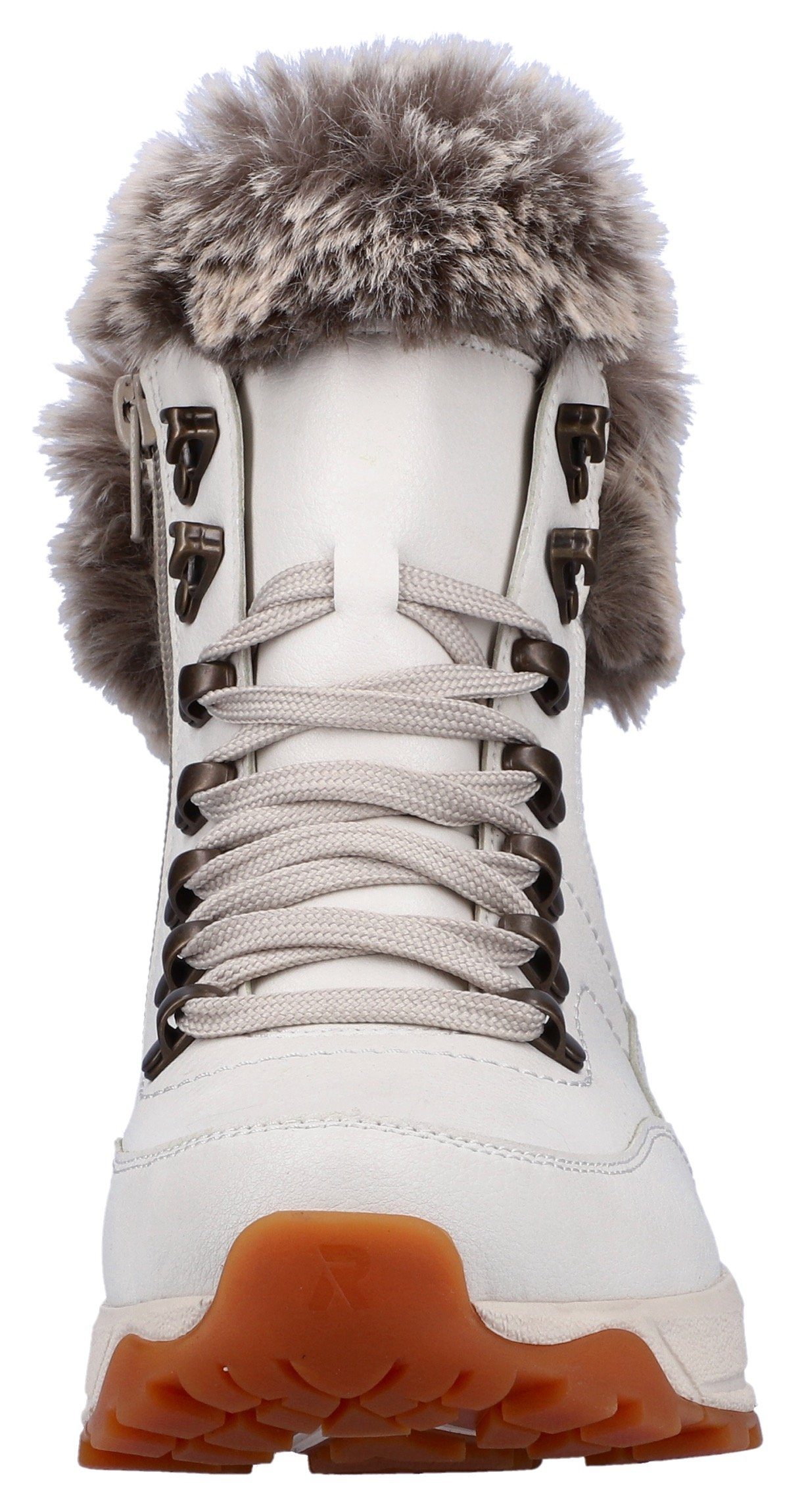 Rieker EVOLUTION Winterlaarzen Hightop sneakers, veterschoenen, winterlaarzen met lamswolvoering