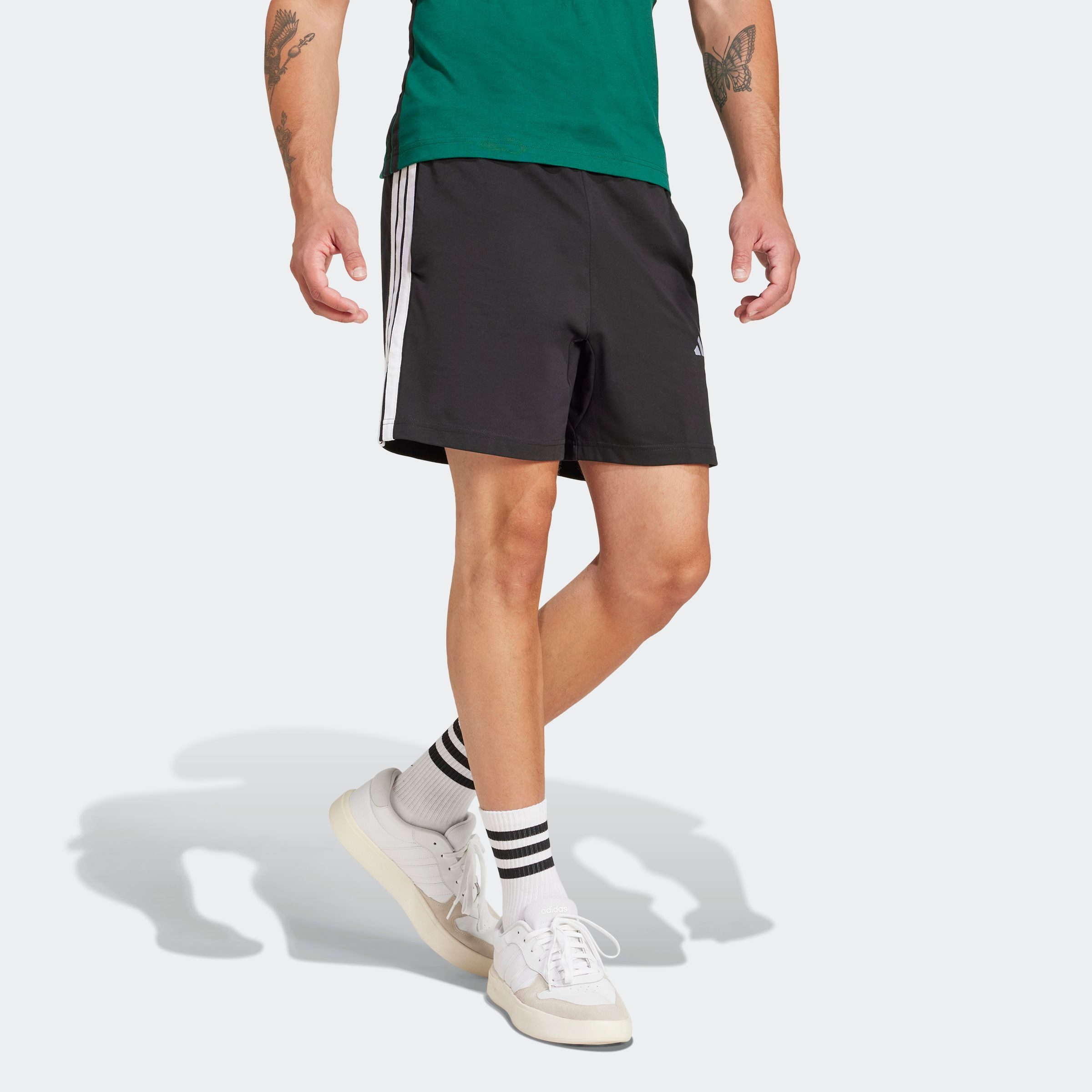 adidas Sportswear Short M 3S SJ 7 SHO drie-strepen trainingsshorts (1-delig) heren bermuda broeken maat XL zwart