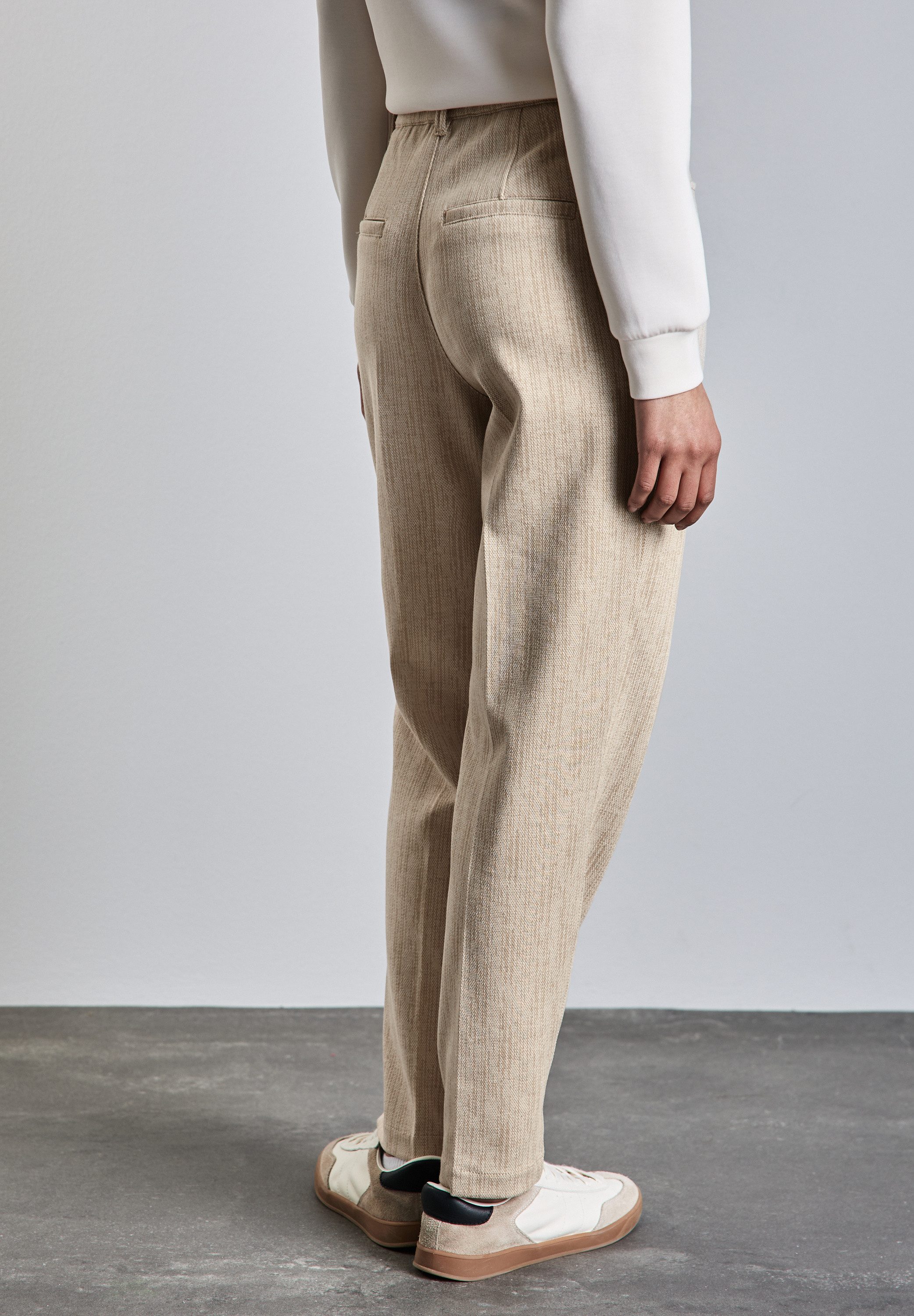 STREET ONE Chino met knoopdetail