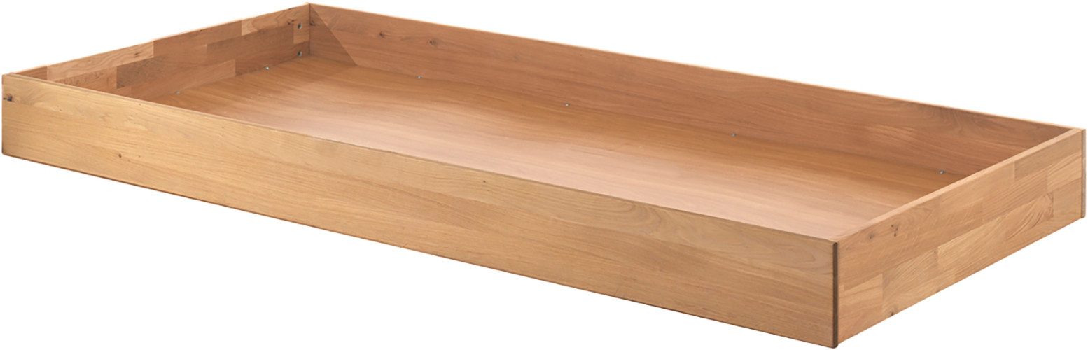 Home affaire Bedlade met rolgeleiding, 90x90 cm, ook als opbergruimte bruikbaar, eiken geolied