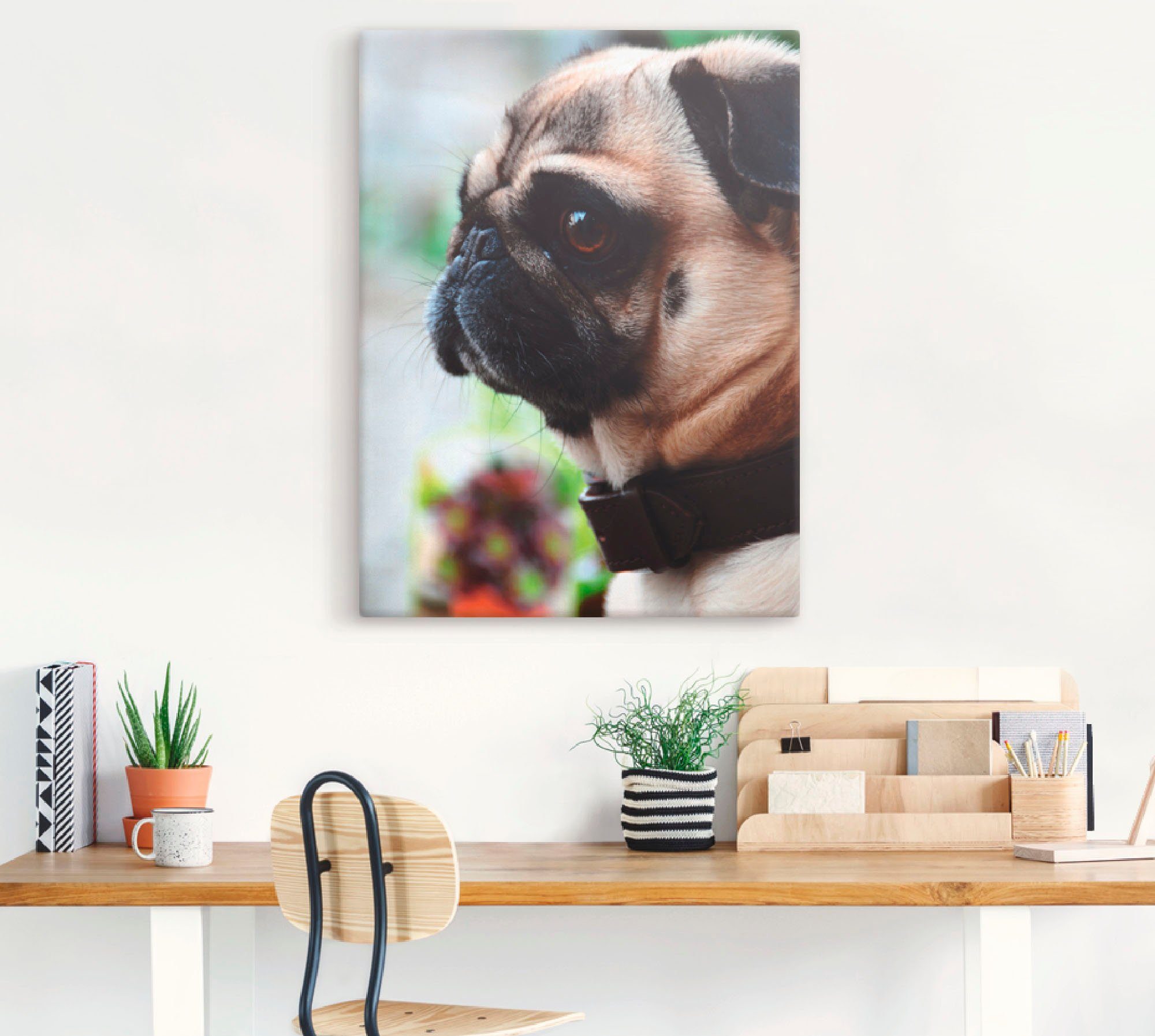 Artland Artprint op linnen Mop gespannen op een spieraam