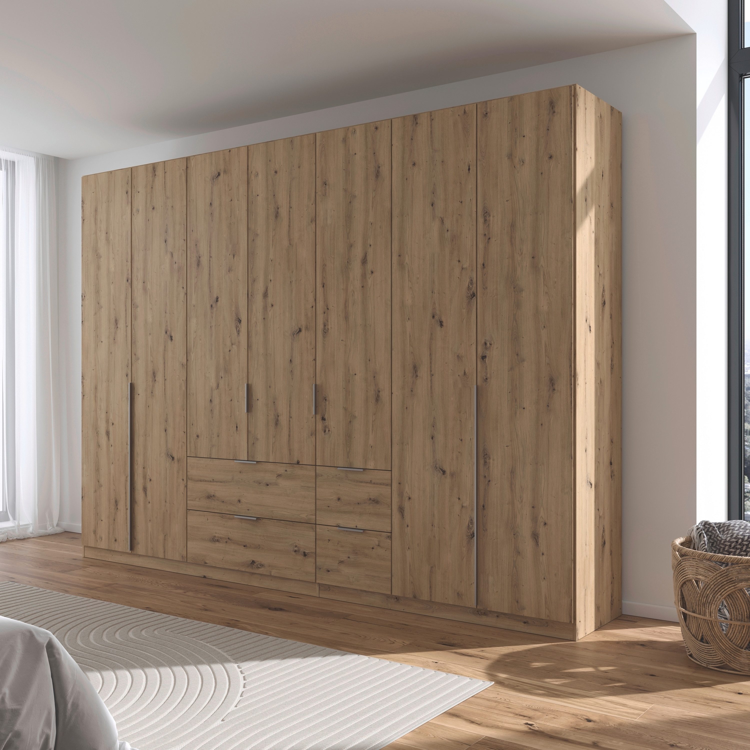 rauch Draaideurkast Kledingkast kast garderobe AGORDO met decor- of hoogglansfront