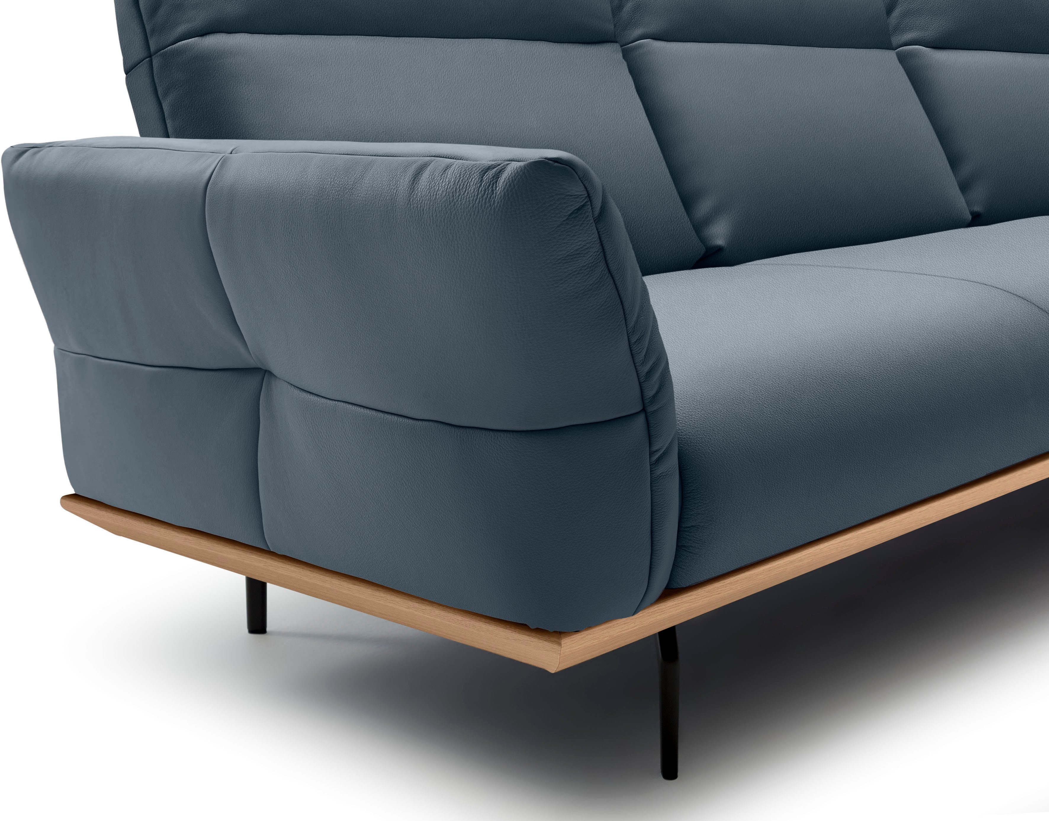 Creation BY ROLF BENZ Hoekbank Hs.460 Sokkel in eiken, onderstel in umbra grijs, breedte 338 cm