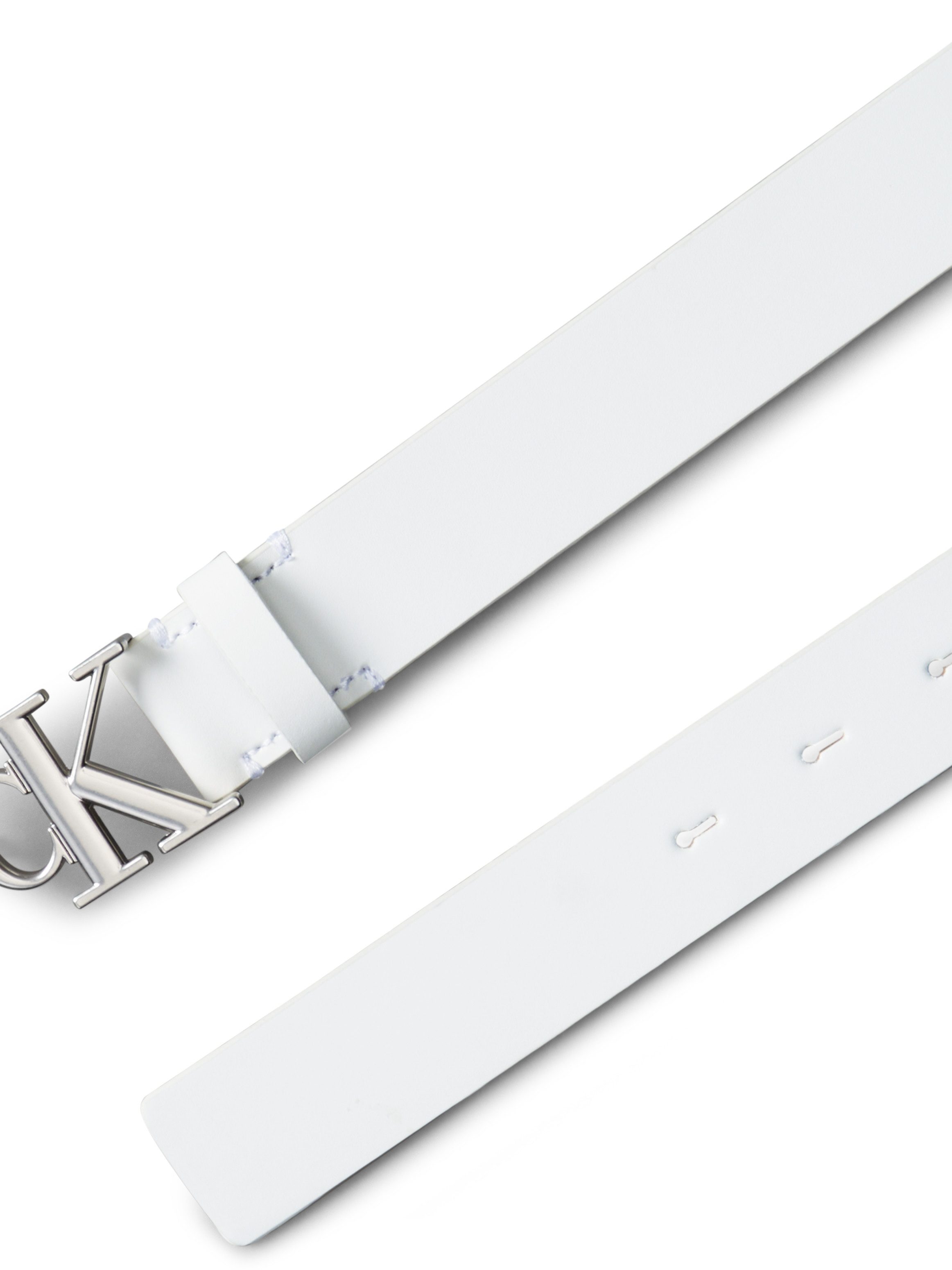 Calvin Klein Leren riem Monogram Plaque Buckle 30MM
