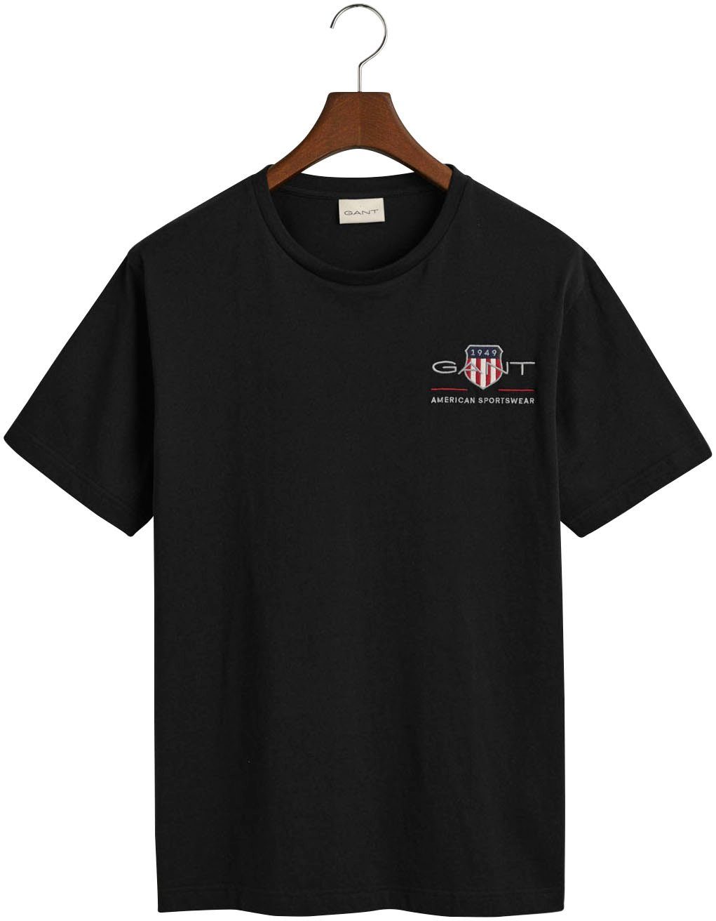 Gant T-shirt REG ARCHIVE SHIELD EMB SS T-SHIRT geïnspireerd door het archief uit de jaren '80