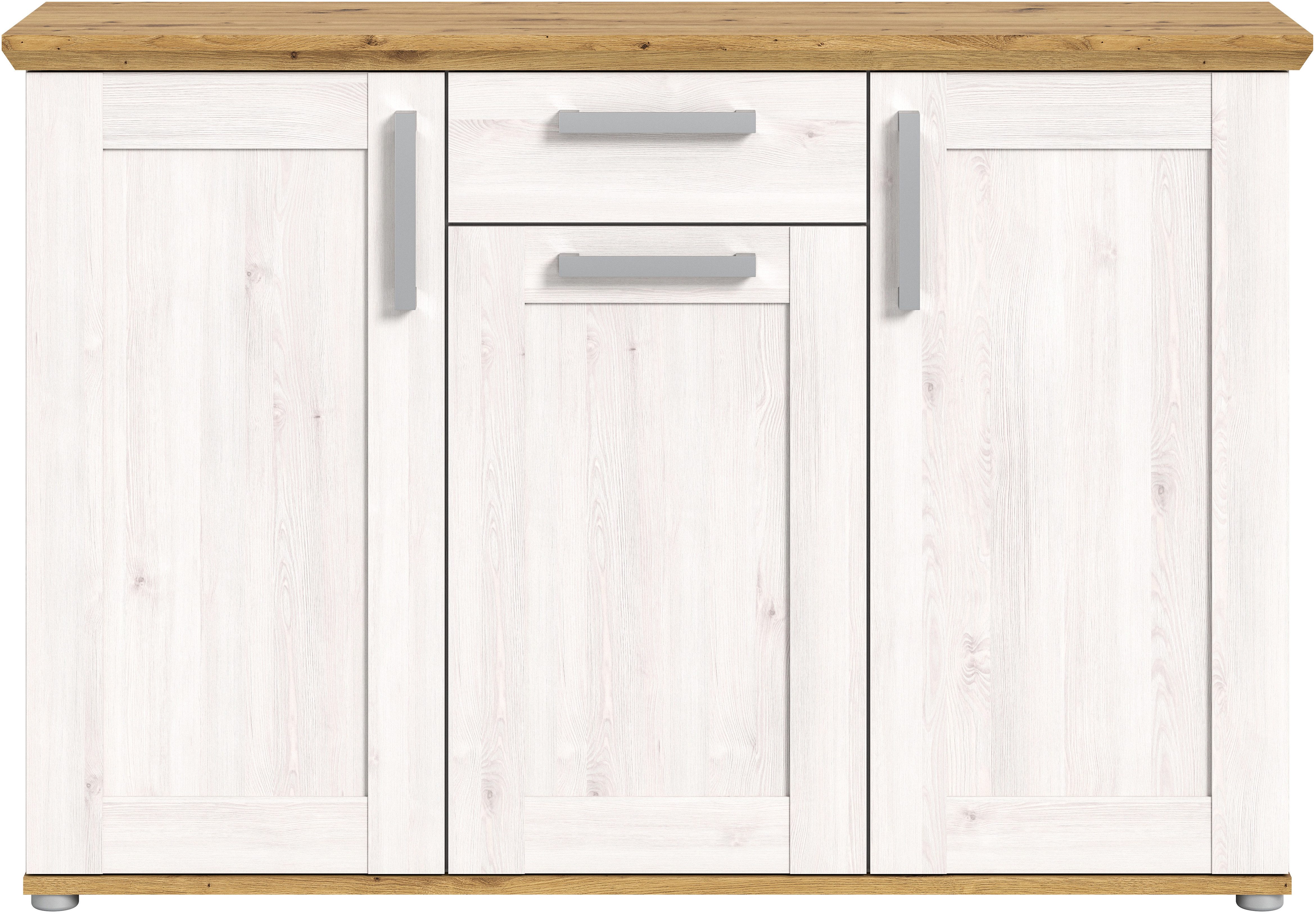 Home affaire Kast Cosenza, Breedte 137 cm, 3 Deuren, 1 Lade in landelijke stijl, dressoir, kast, sideboard