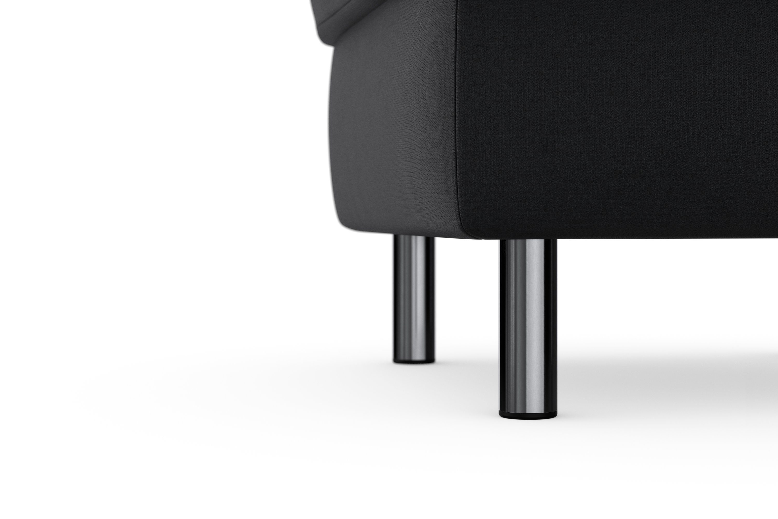 sit&more Hocker met bergruimte Sinatra Zitoppervlak is afneembaar, chroomkleurige, metalen poten