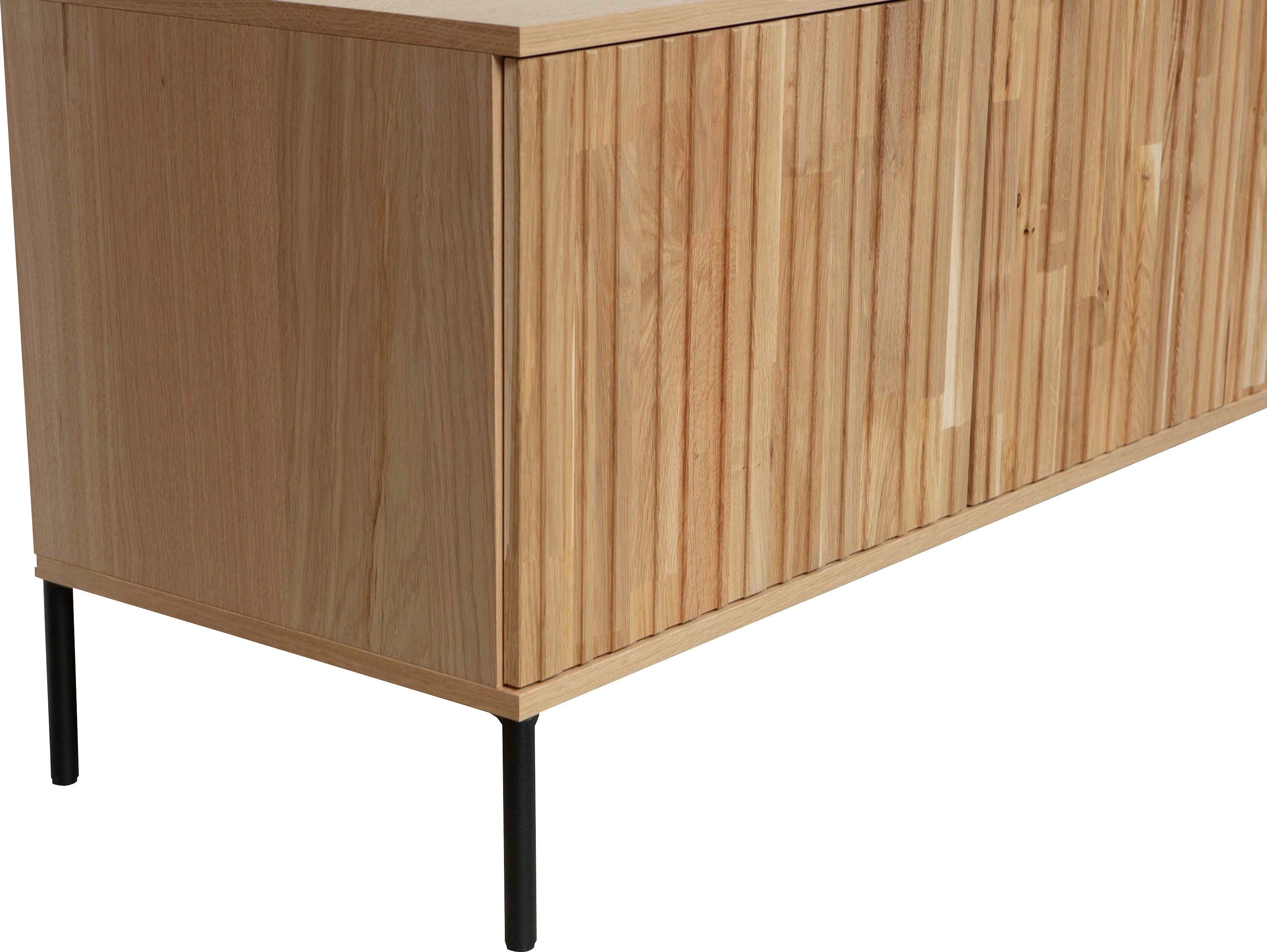 WOOOD Dressoir New Gravure, TV-commode, breedte 100 cm of 150 cm Commode hoogte 56 cm, met grafische reliëfdeuren, veel opbergruimte