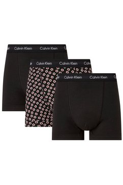 calvin klein boxershort met logoband (2 stuks) zwart