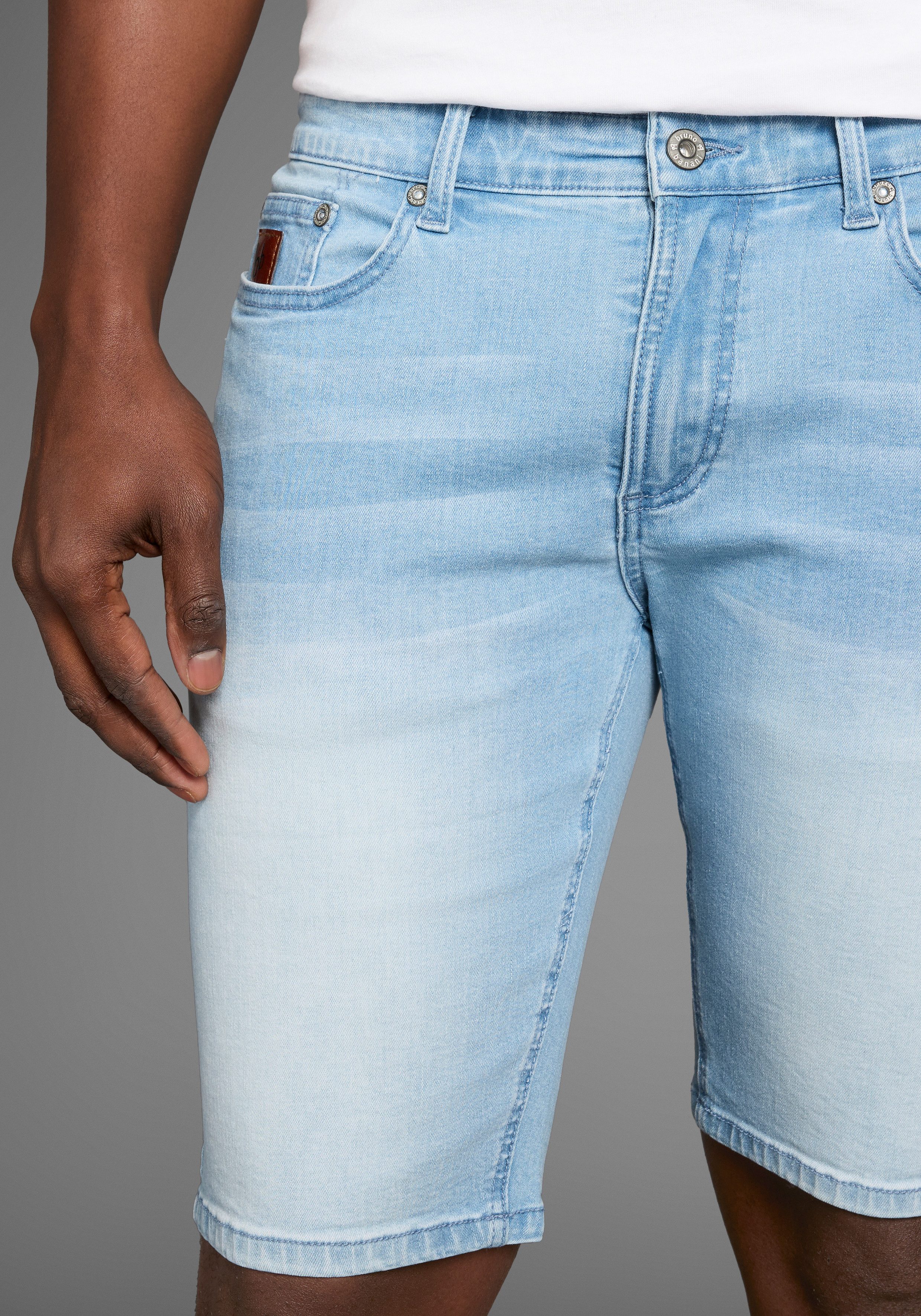 Bruno Banani Jeansshort Hutch-Shorts lage taillehoogte