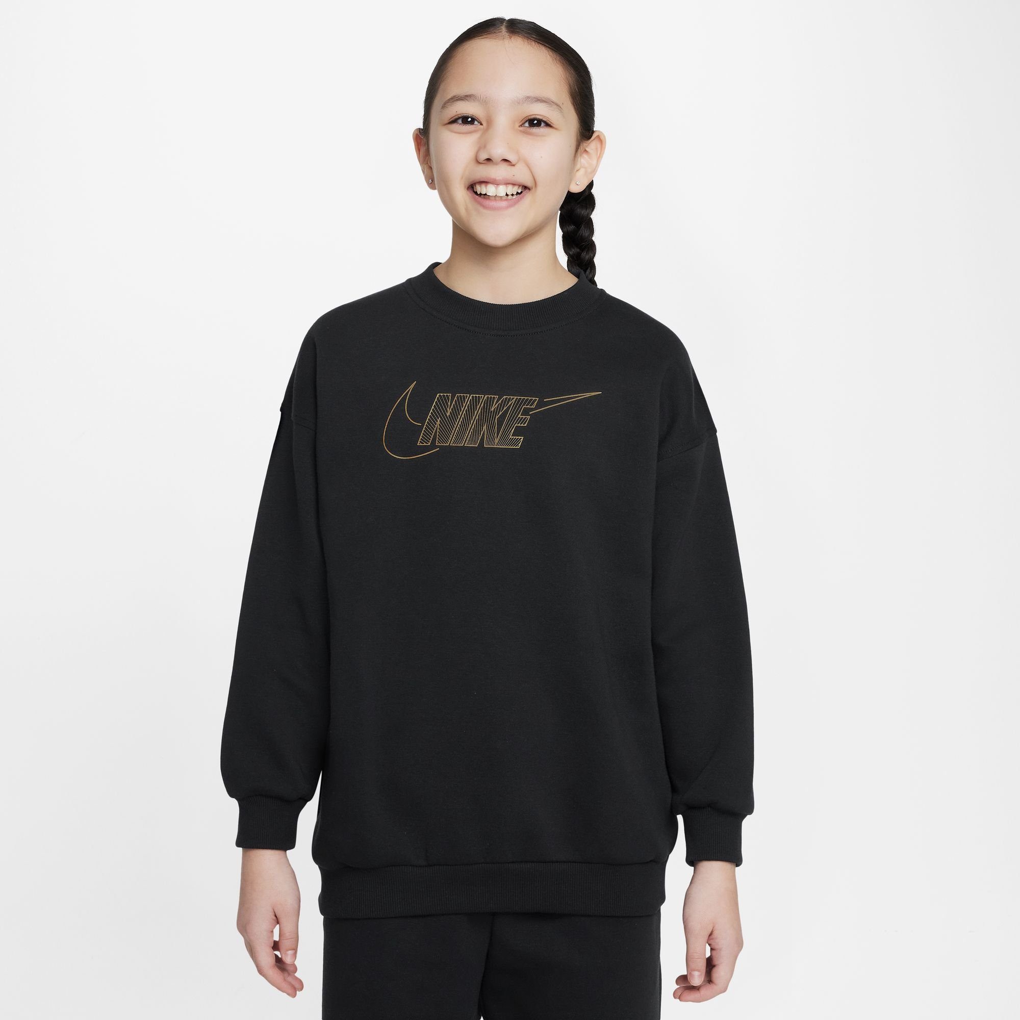 Nike Sportswear Sweatshirt CLUB FLEECE BIG KIDS' (GIRLS') CREWNECK TOP