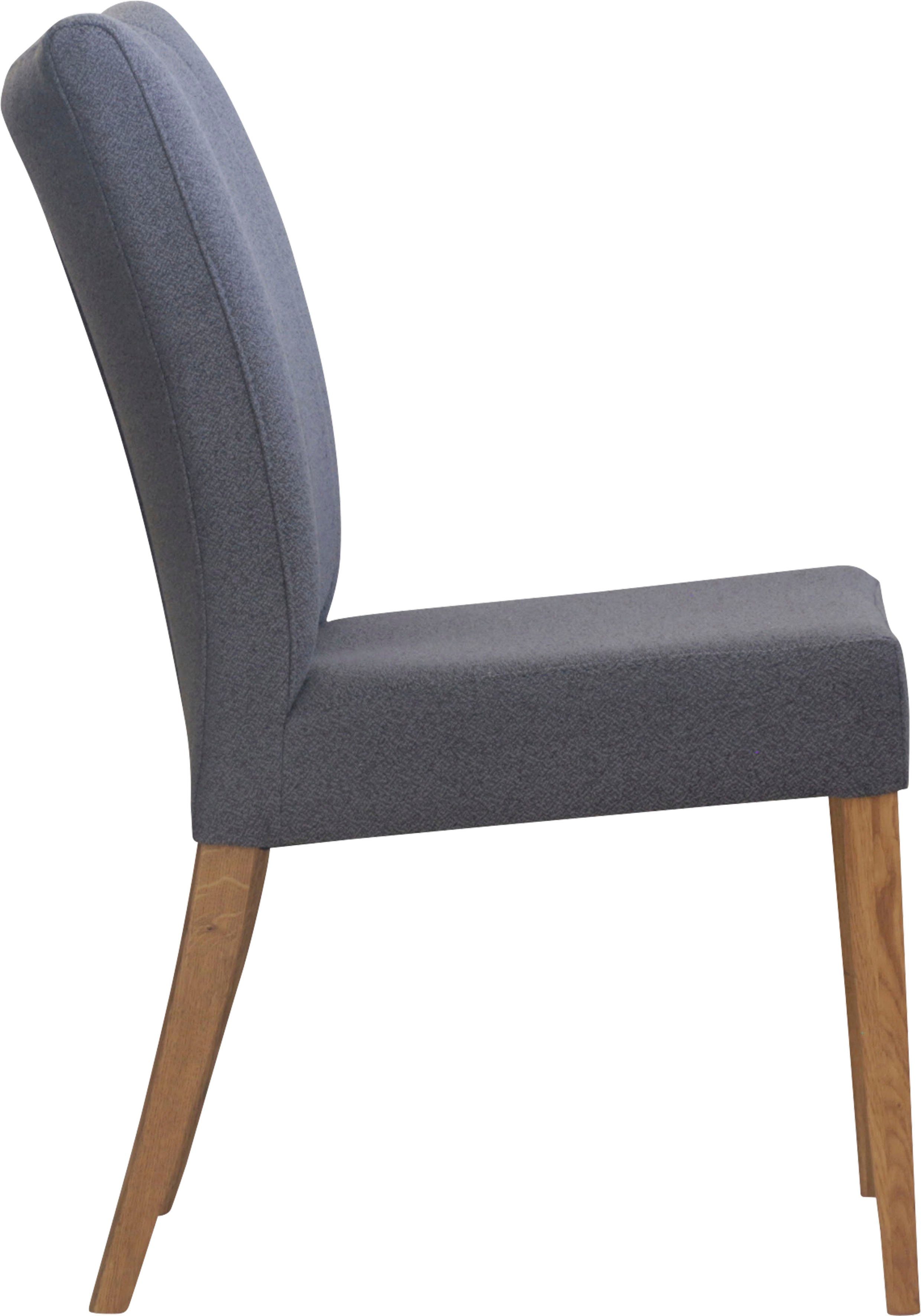 Home affaire Stoel met 4 poten Dia Frame massief eiken geolied (set, 2 stuks)