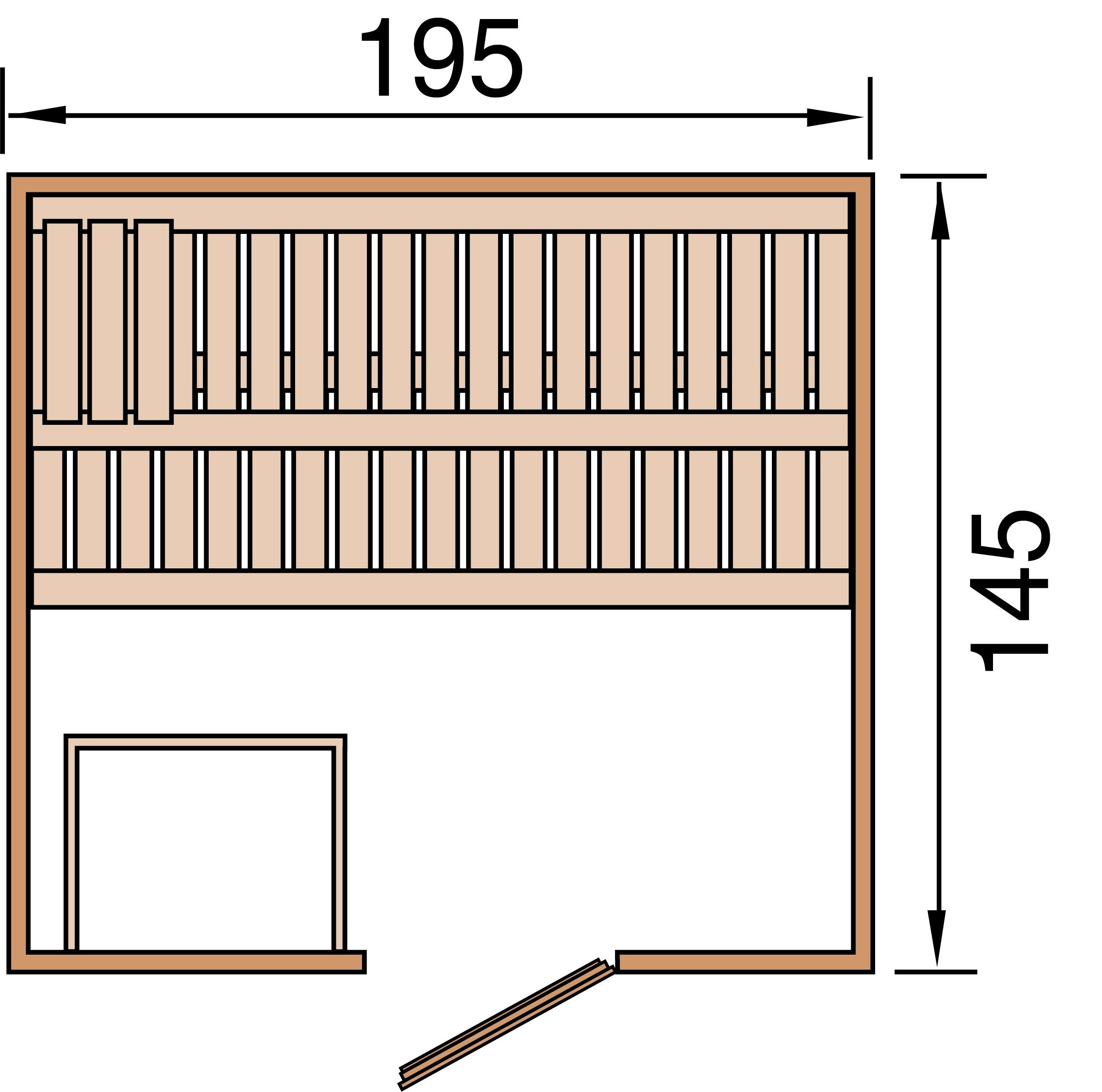 weka Sauna Kemi zonder kachel