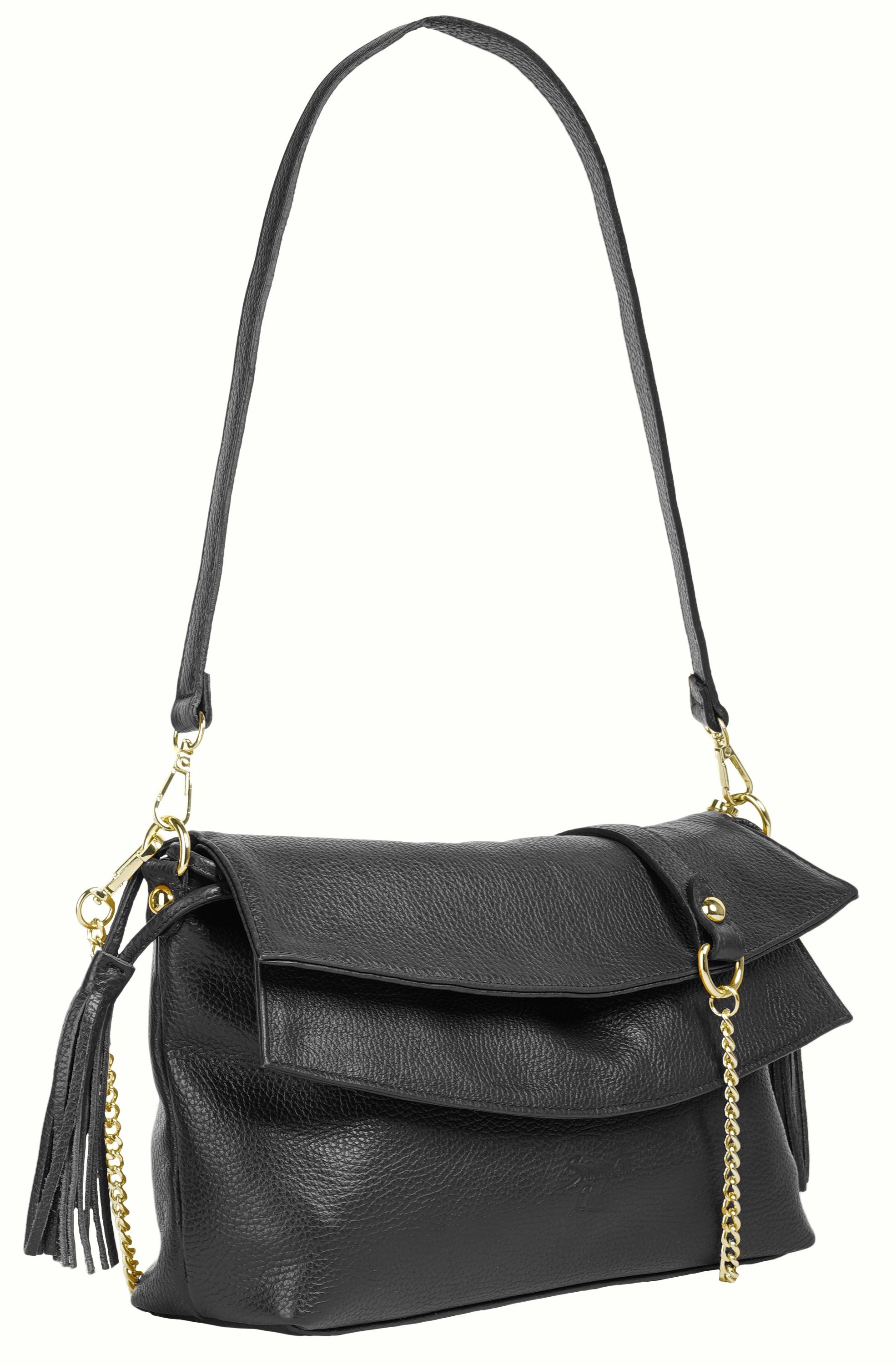 Samantha Look Schoudertas echt leer, made in italy