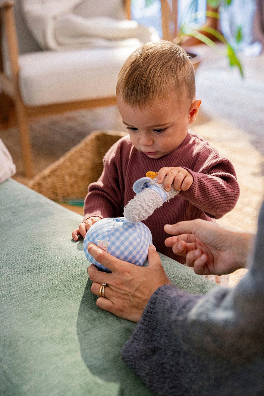 Käthe Kruse Grijpspeeltje Ebba eend, rammelaar + bal