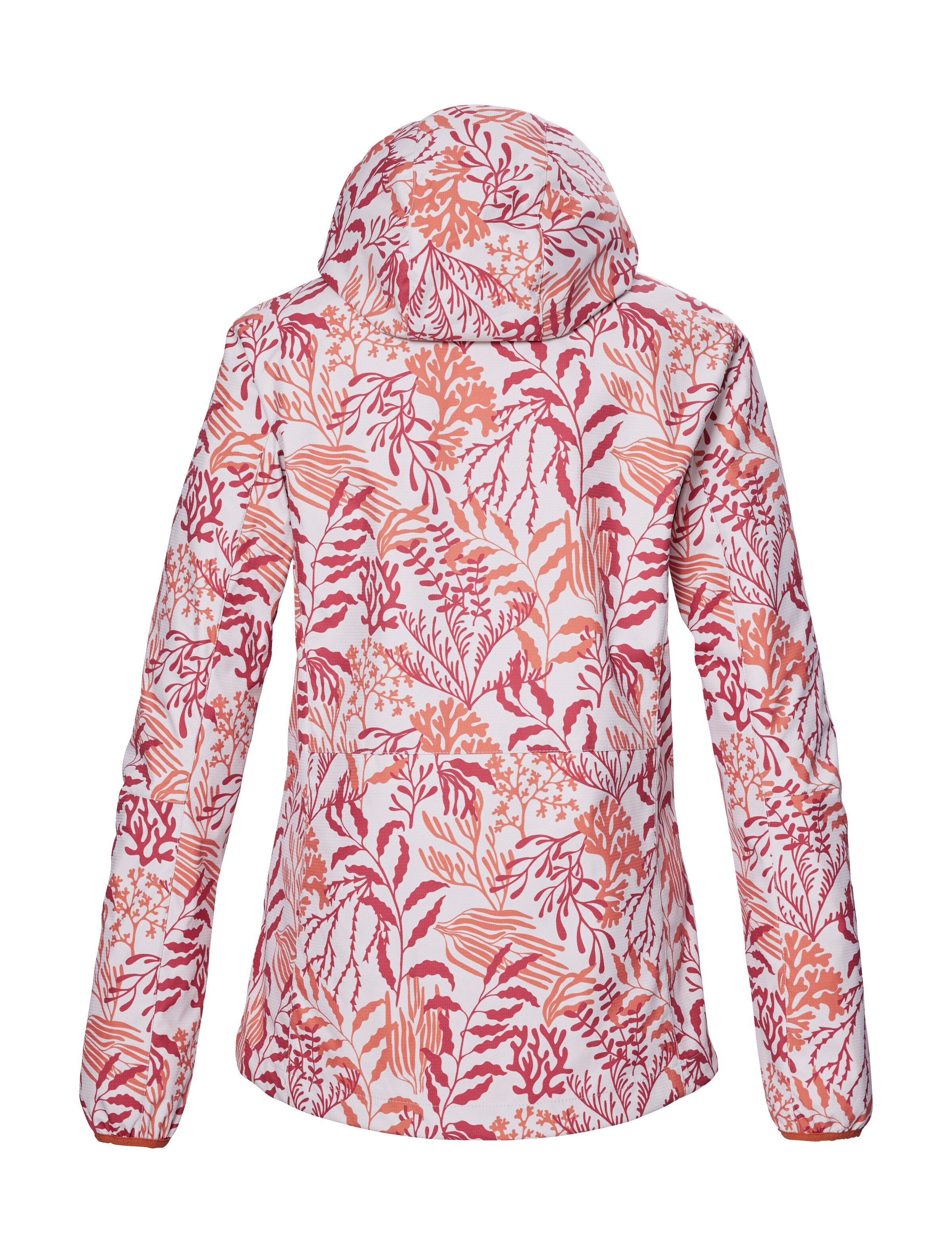 Killtec Softshell-jack KOS 56 WMN SFTSHLL JCKT Waterafstotende, winddichte softshelljack met bloemprint