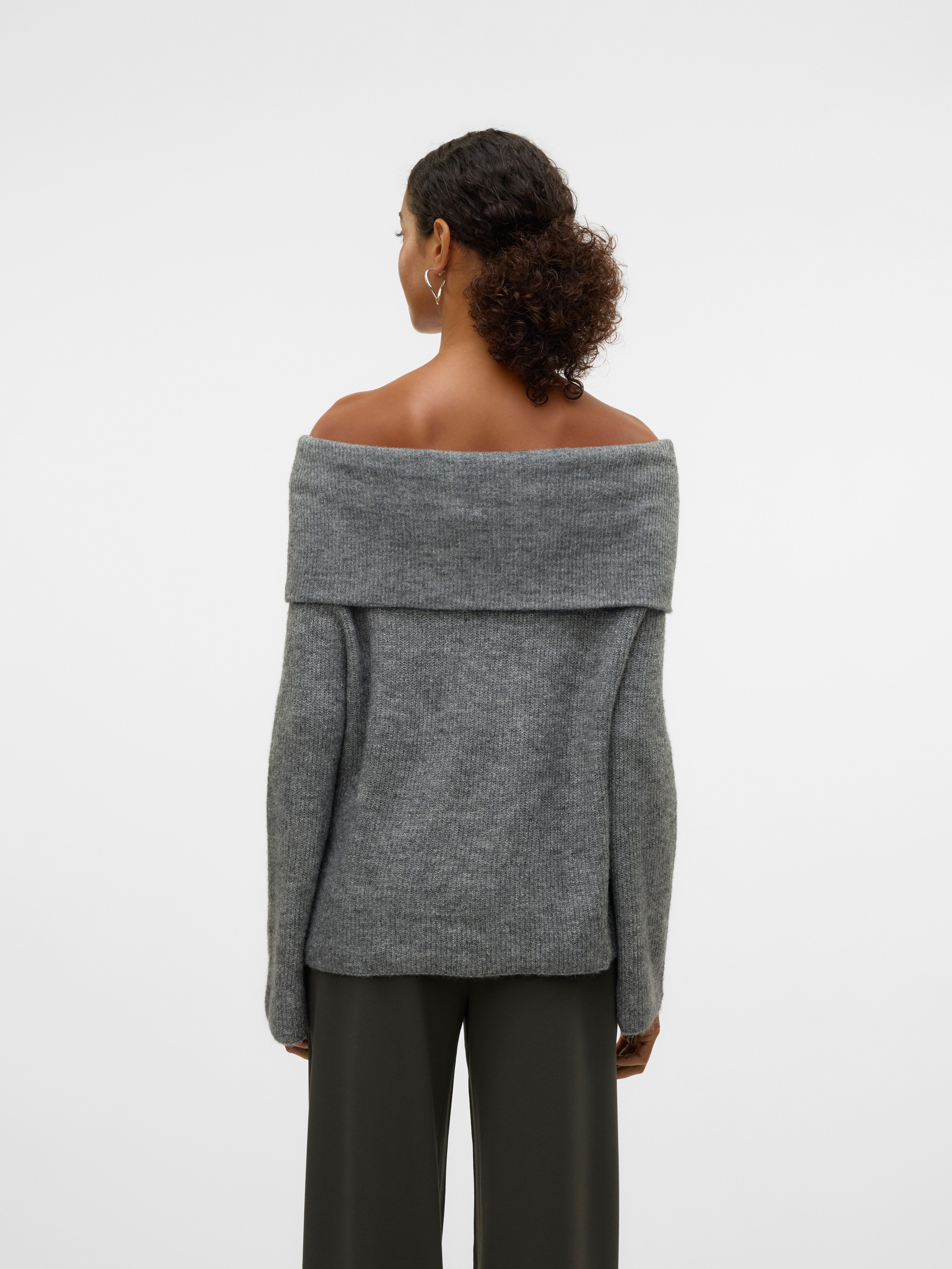 Vero Moda Gebreide trui VMERA LS OFF SHOULDER PULLOVER GA NOOS
