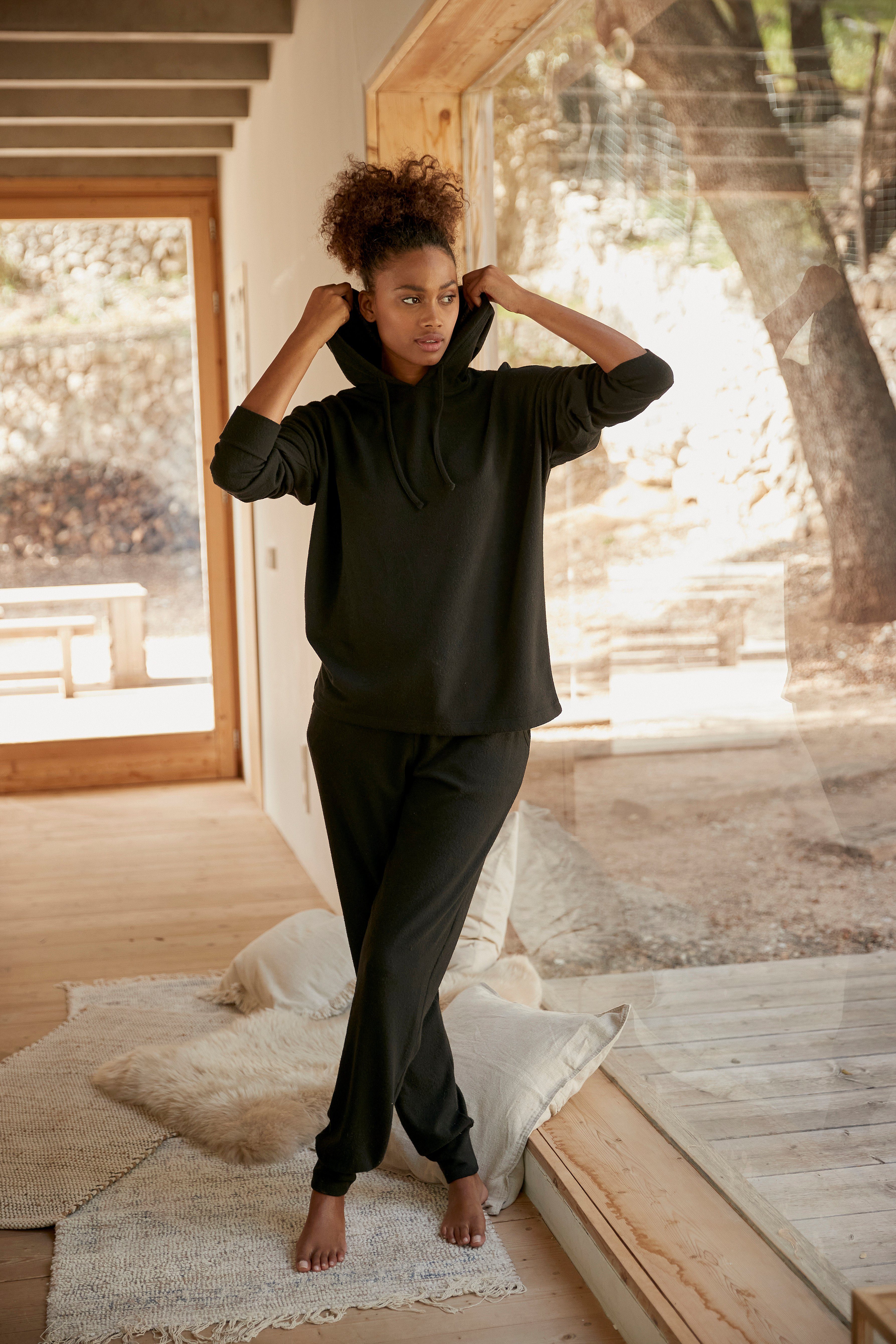 Lascana Capuchontrui Loungetop in casual vorm, loungewear