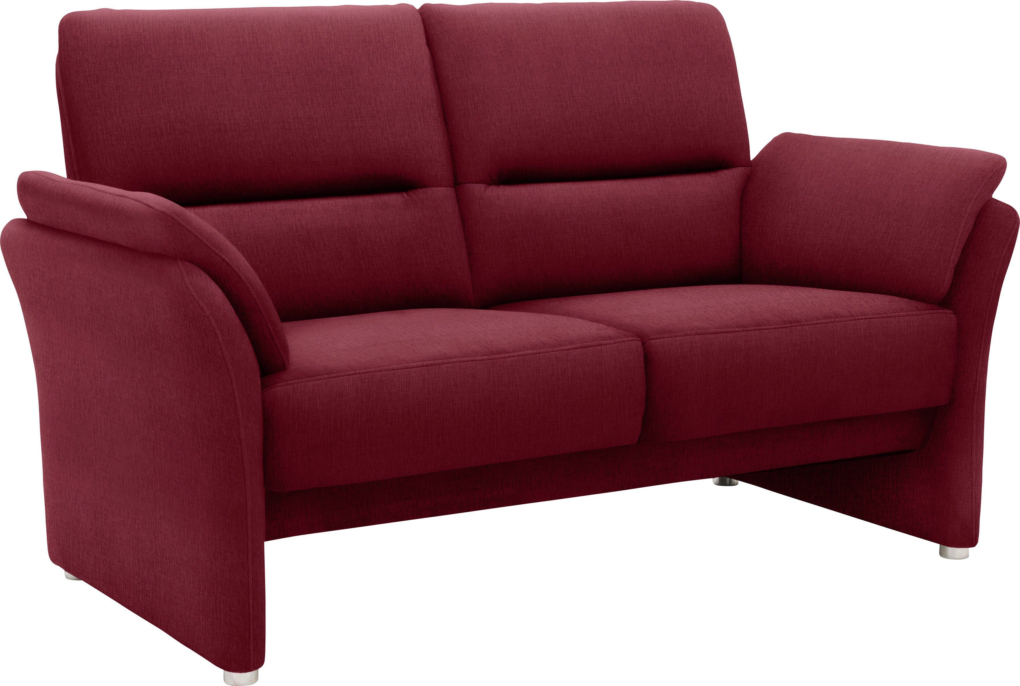 DOMO collection 2-zitsbank Pina, smalle armleuningen, met bonellvering, compact & elegant