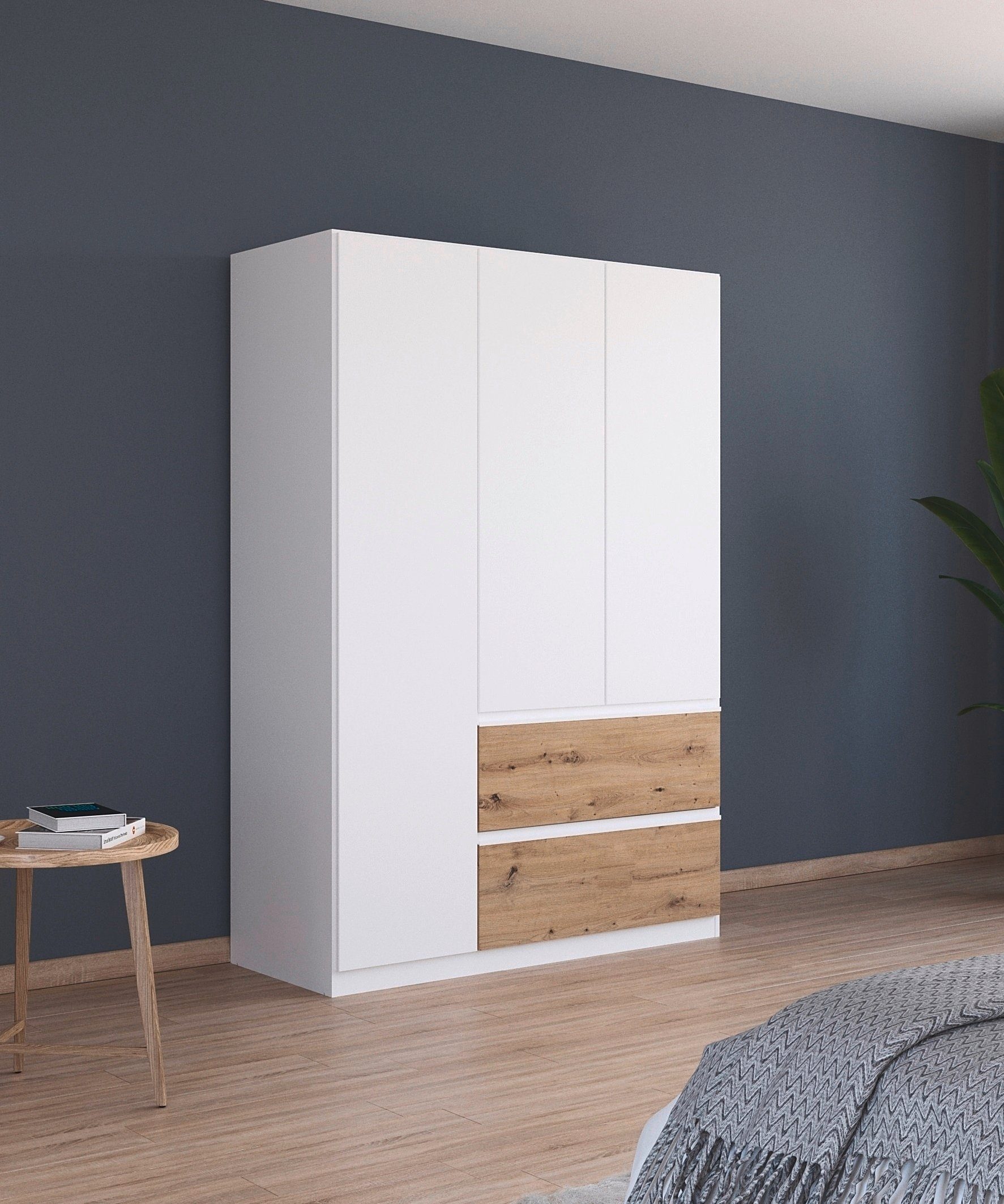 rauch Draaideurkast Kledingkast Kast Garderobe Wasmand COSTA in 3 Breedtes veel ruimte, greeploze front en push-to-open functie made in germany