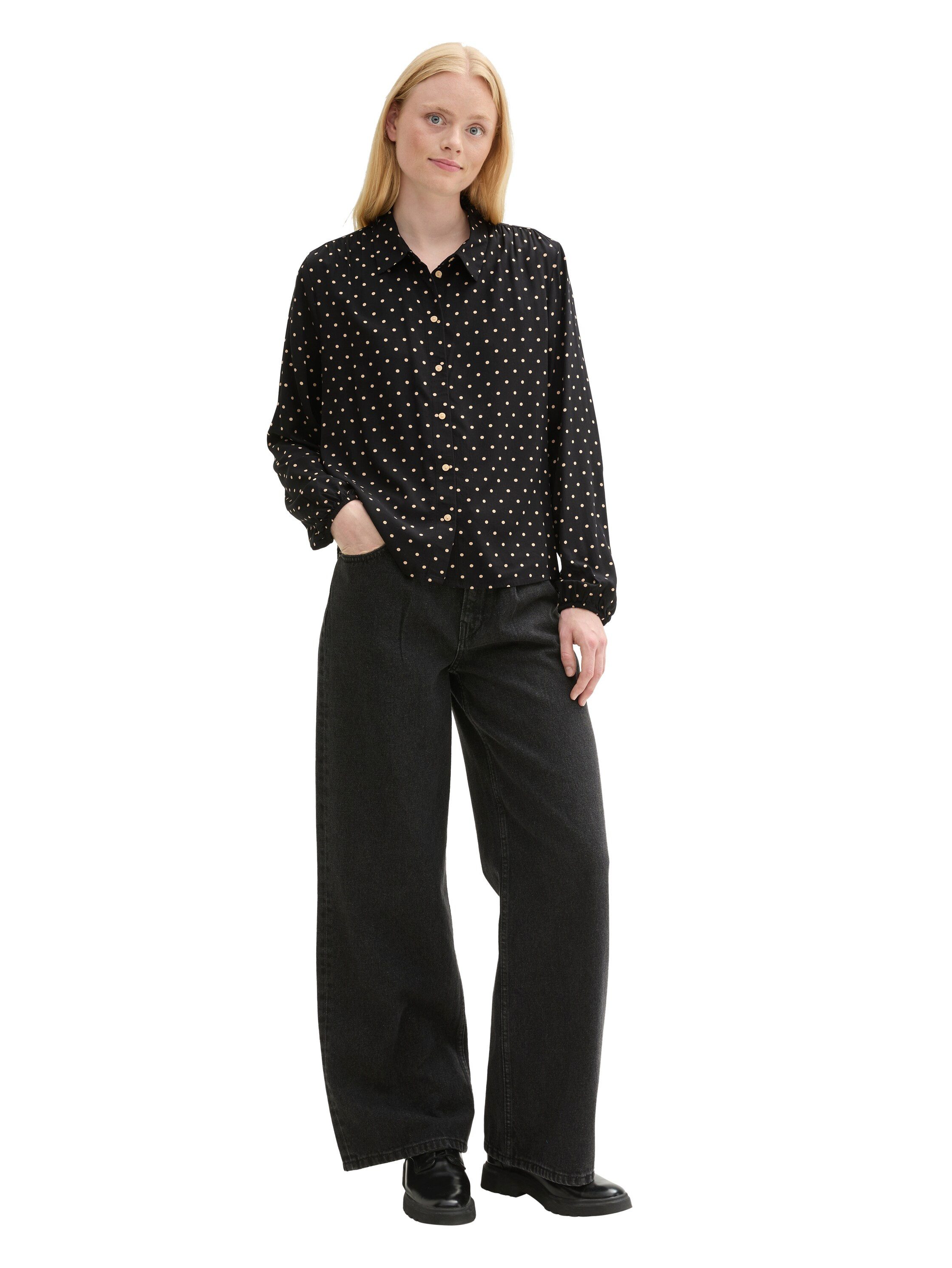 Tom Tailor Denim Blouse met lange mouwen met lenzing™ ecovero™
