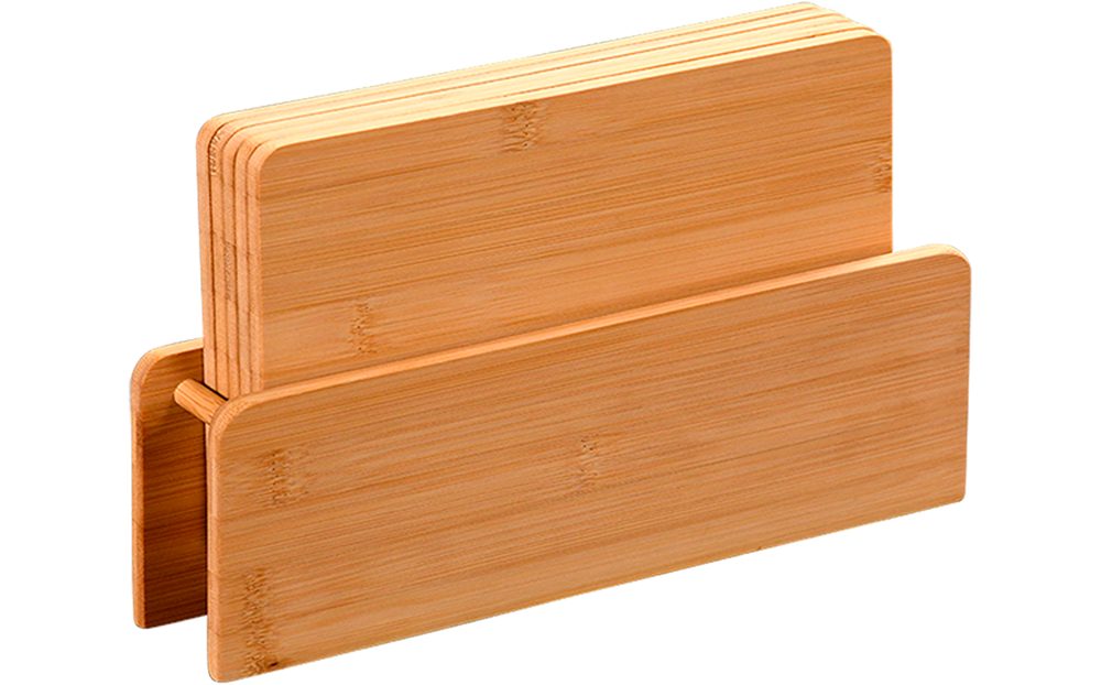 KESPER for kitchen & home Ontbijtplank Snijplankhouder met 5 snijplanken (6 stuks)