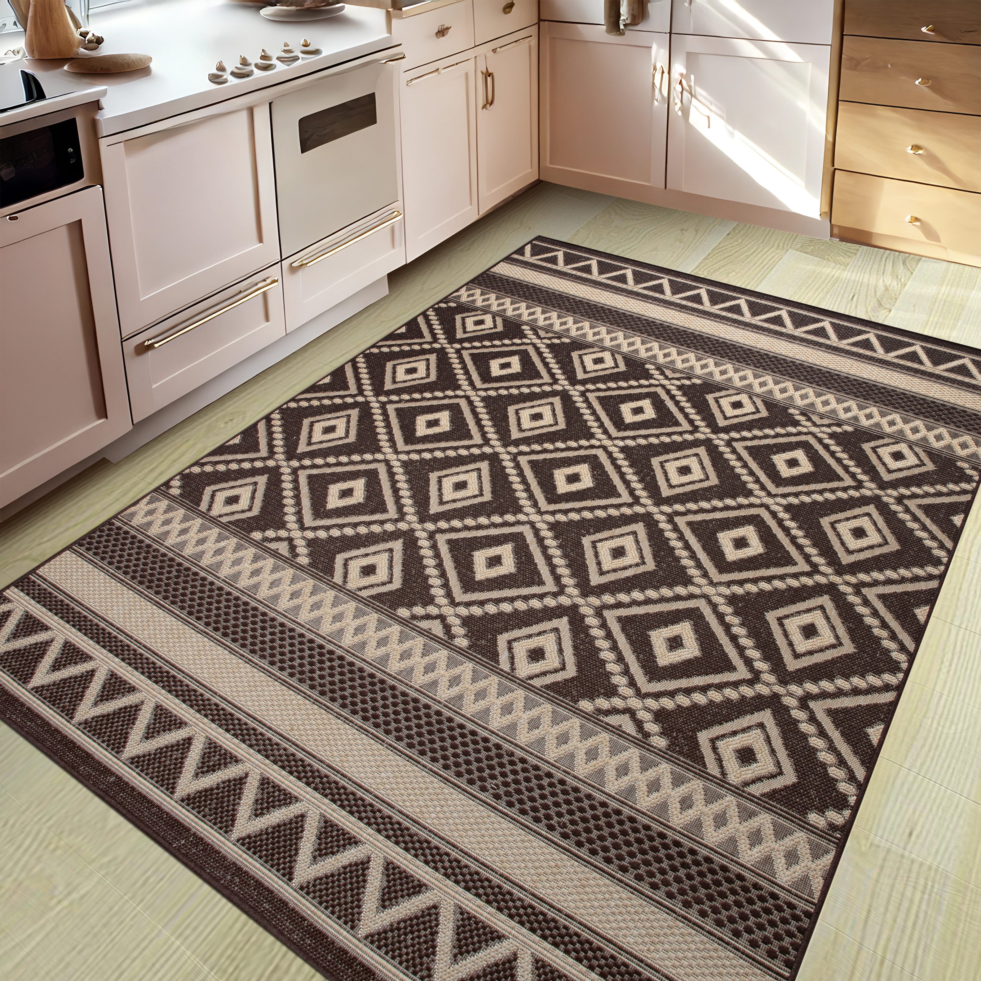 my home Vloerkleed Toronto is ook als loper verkrijgbaar Geschikt voor binnen en buiten, sisal-look, weerbestendig & uv-bestendig, boho