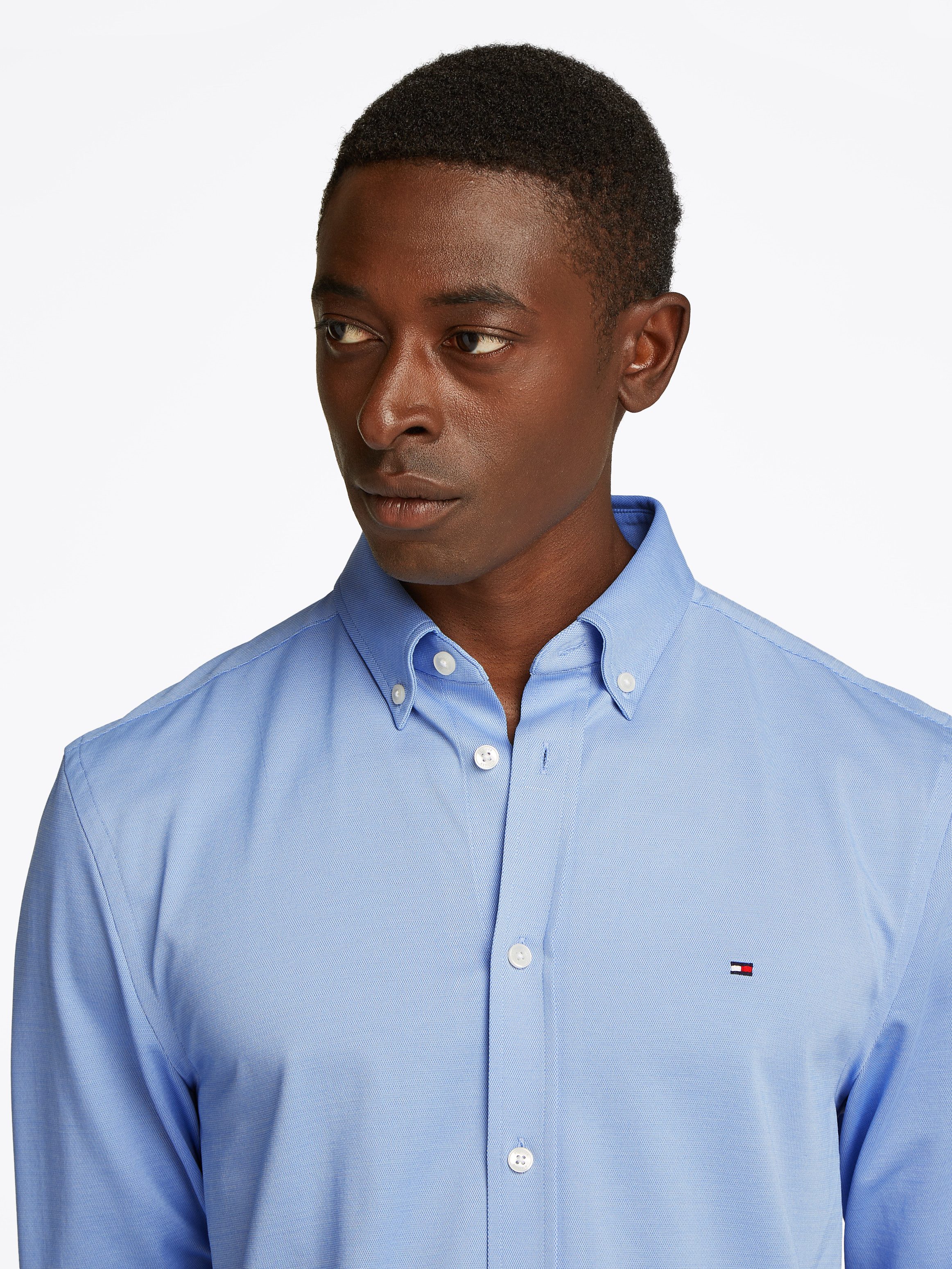 Tommy Hilfiger Overhemd met lange mouwen PERFORMANCE TWO TONE SF SHIRT