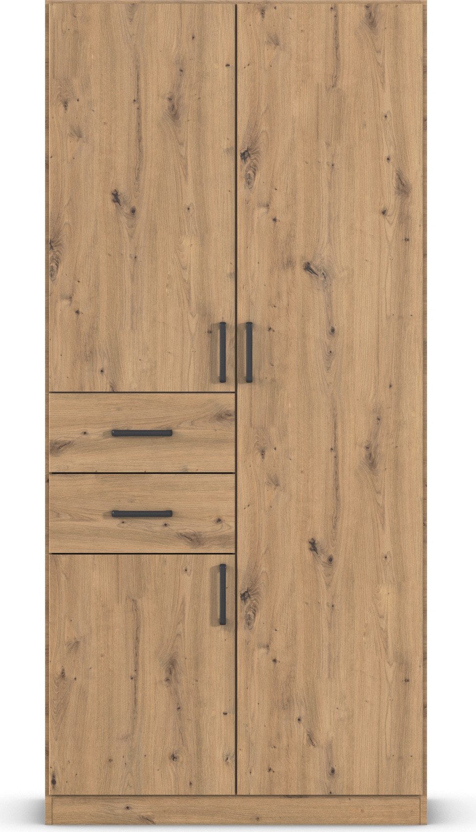 rauch Draaideurkast Kledingkast kast garderobe MAIKA met decor-front 2 lades, in verschillende breedtes, hoogtes, kleuren, made in germany
