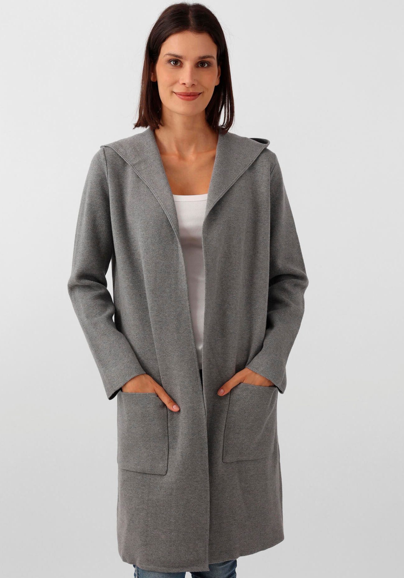 Zwillingsherz Cardigan dames cardigans maat L/XL grijs