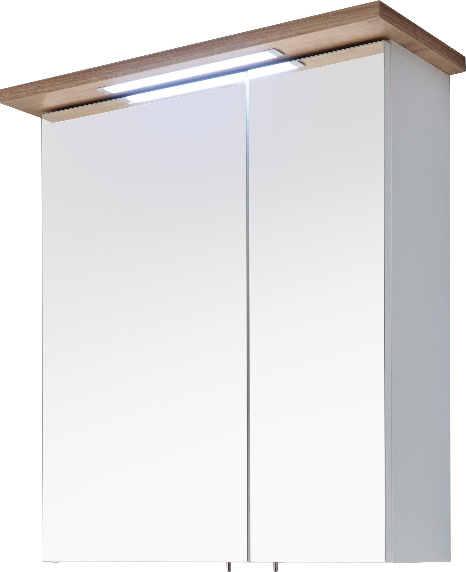 Saphir Spiegelkast Quickset 923/947 Breedte 60 cm, 2-deurs, verzonken ledverlichting, stekkerdoos