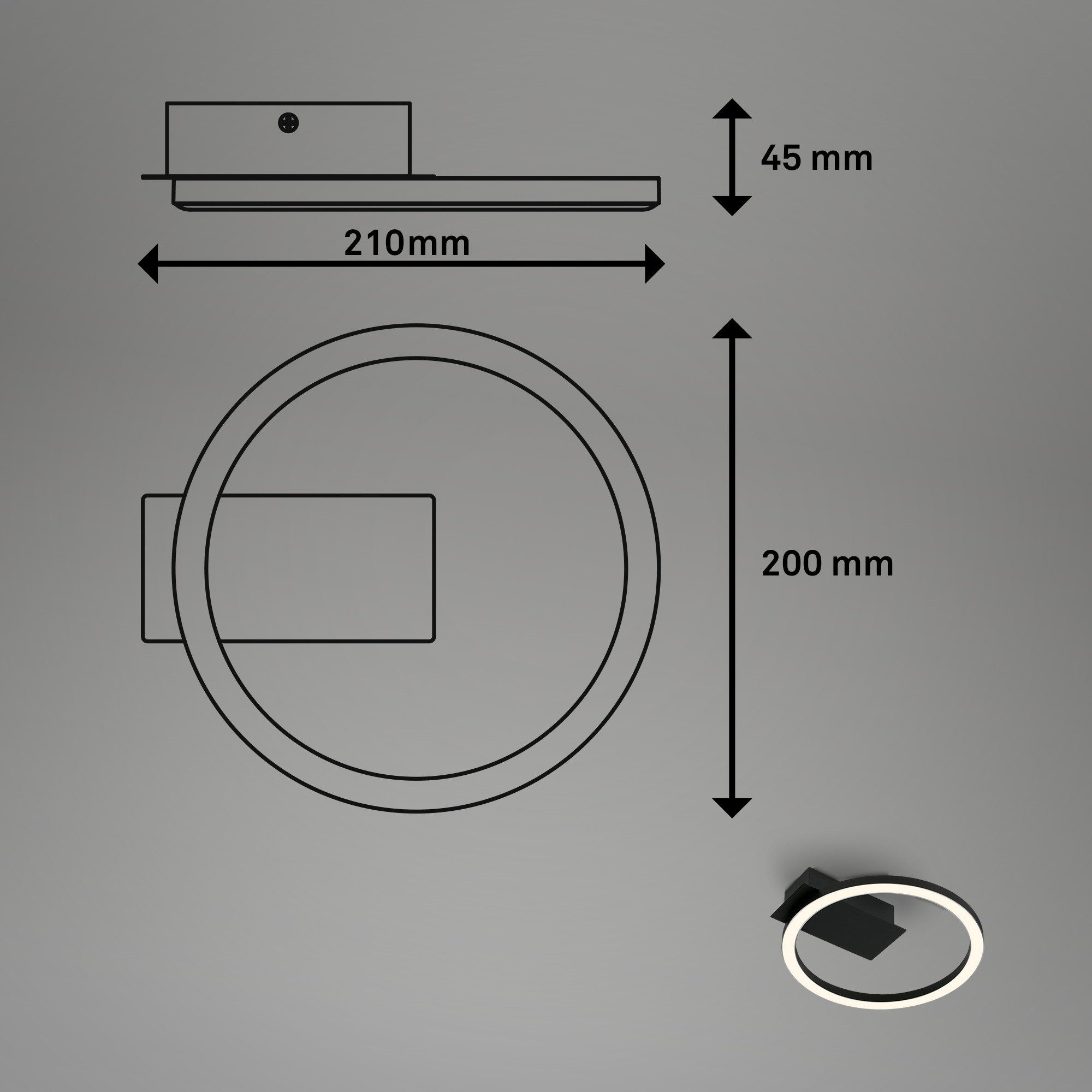Briloner Leuchten Plafondlamp Frame NICI