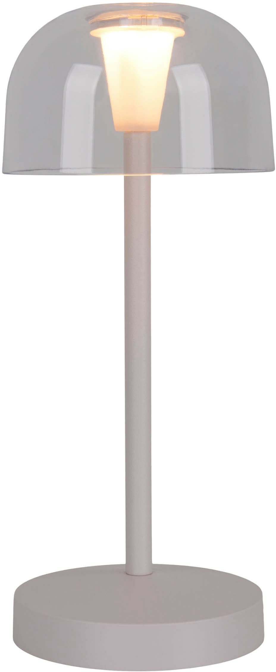 näve Led-tafellamp Gomba 18,5 cm 2-delig set, oplaadbaar, usb-kabel, geheugenfunctie, traploos dimbaar (2 stuks)