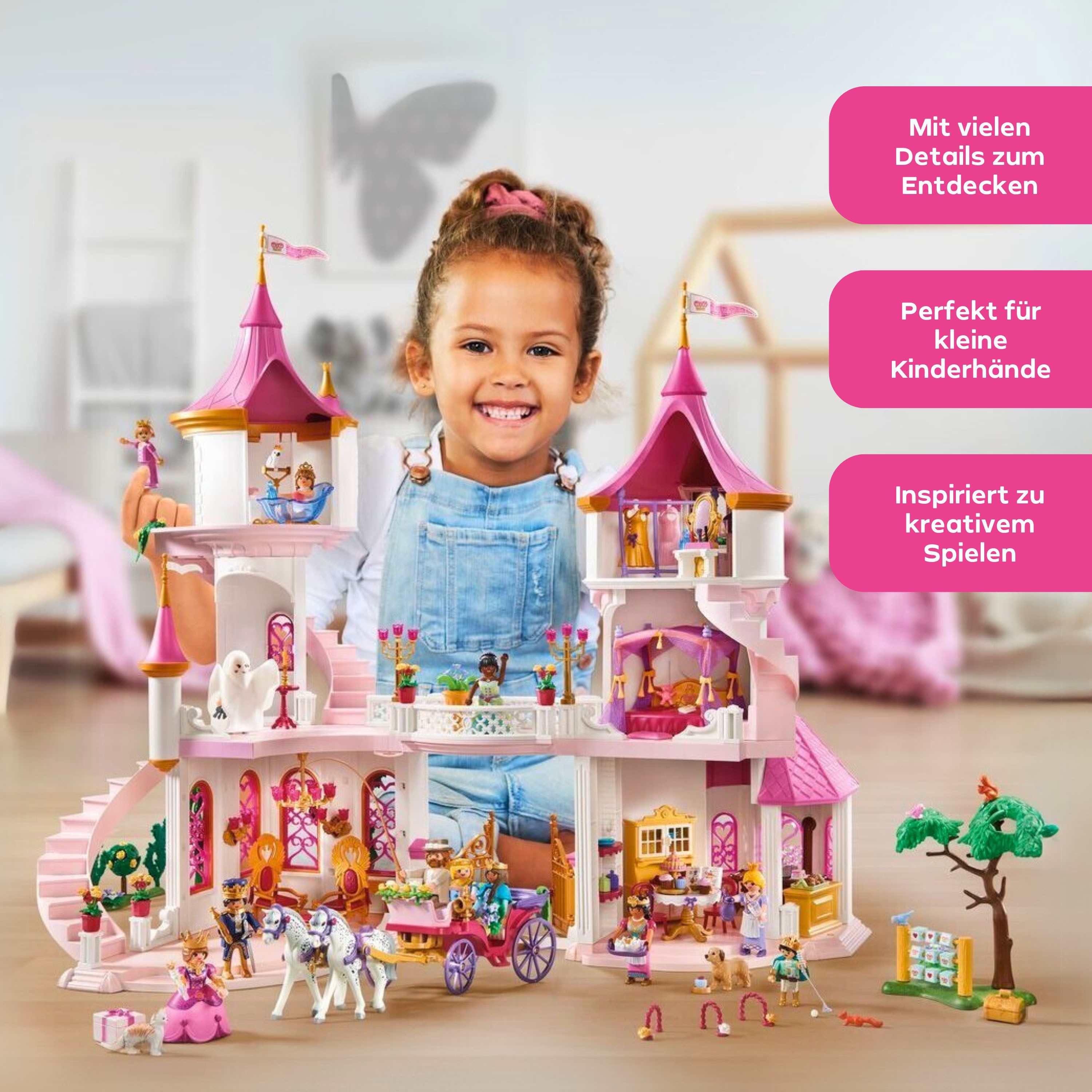 Playmobil® Constructie-speelset Prinsessenslot met Koningspaar (71845), Playmobil Princess Magic (422-delig)