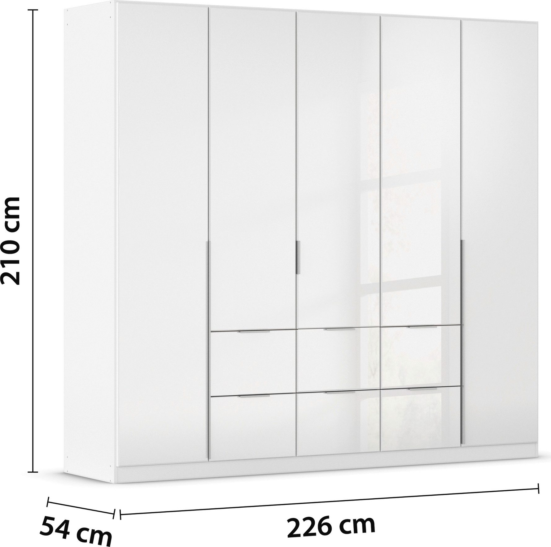 rauch Draaideurkast Kledingkasten kast garderobe AGORDO met glazen front