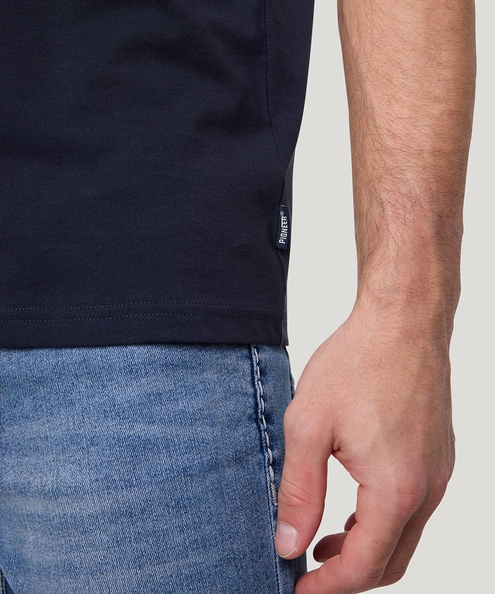 Pioneer Authentic Jeans T-shirt met contrastkleurige details